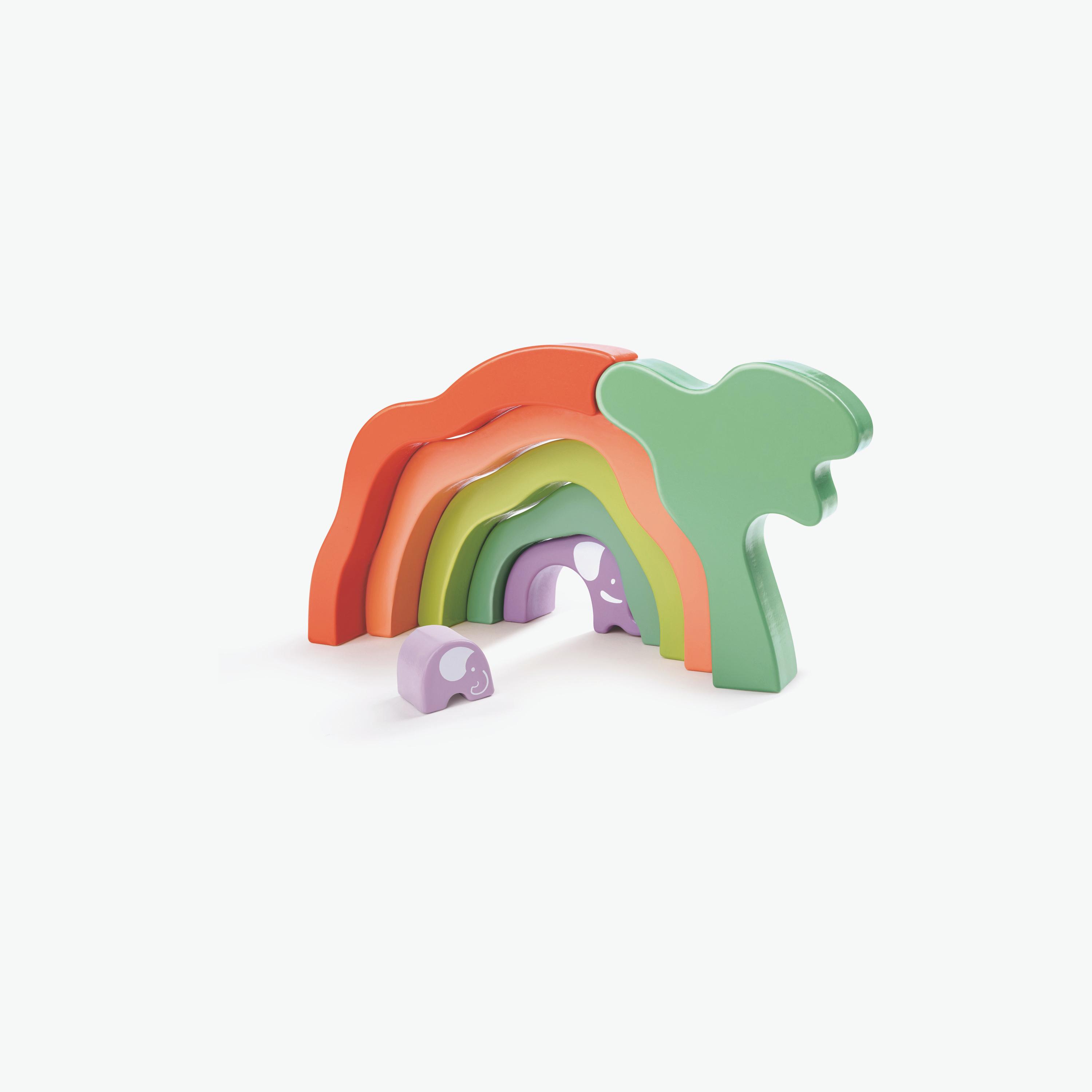 Hape 7-Piece Safari Elephant Wooden Stacking Blocks-toys-babyandtoddlertoys-stackingandnestingtoys-image-6