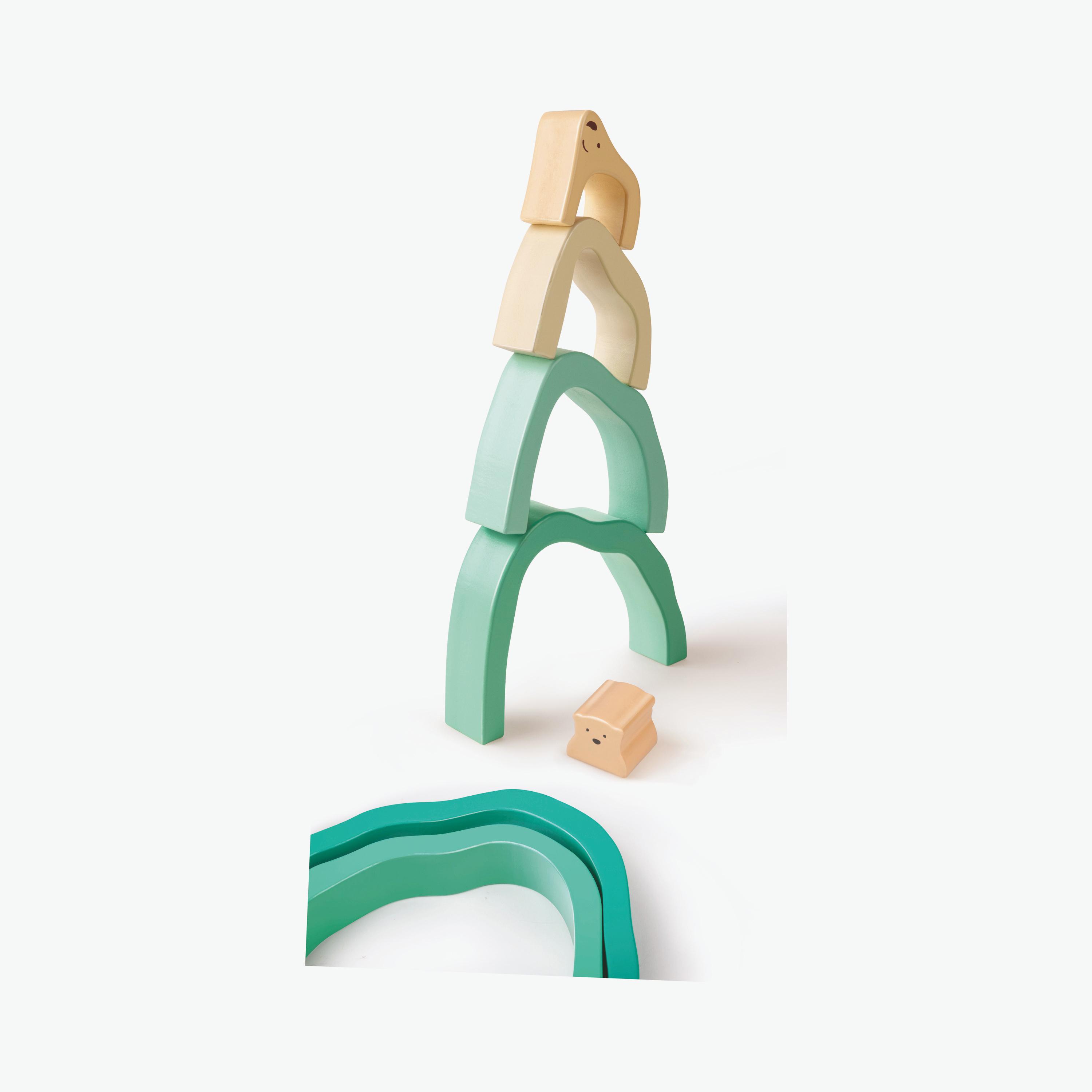 Hape Arctic Polar Bear Stacking Blocks Learning Toy-toys-babyandtoddlertoys-stackingandnestingtoys-image-3