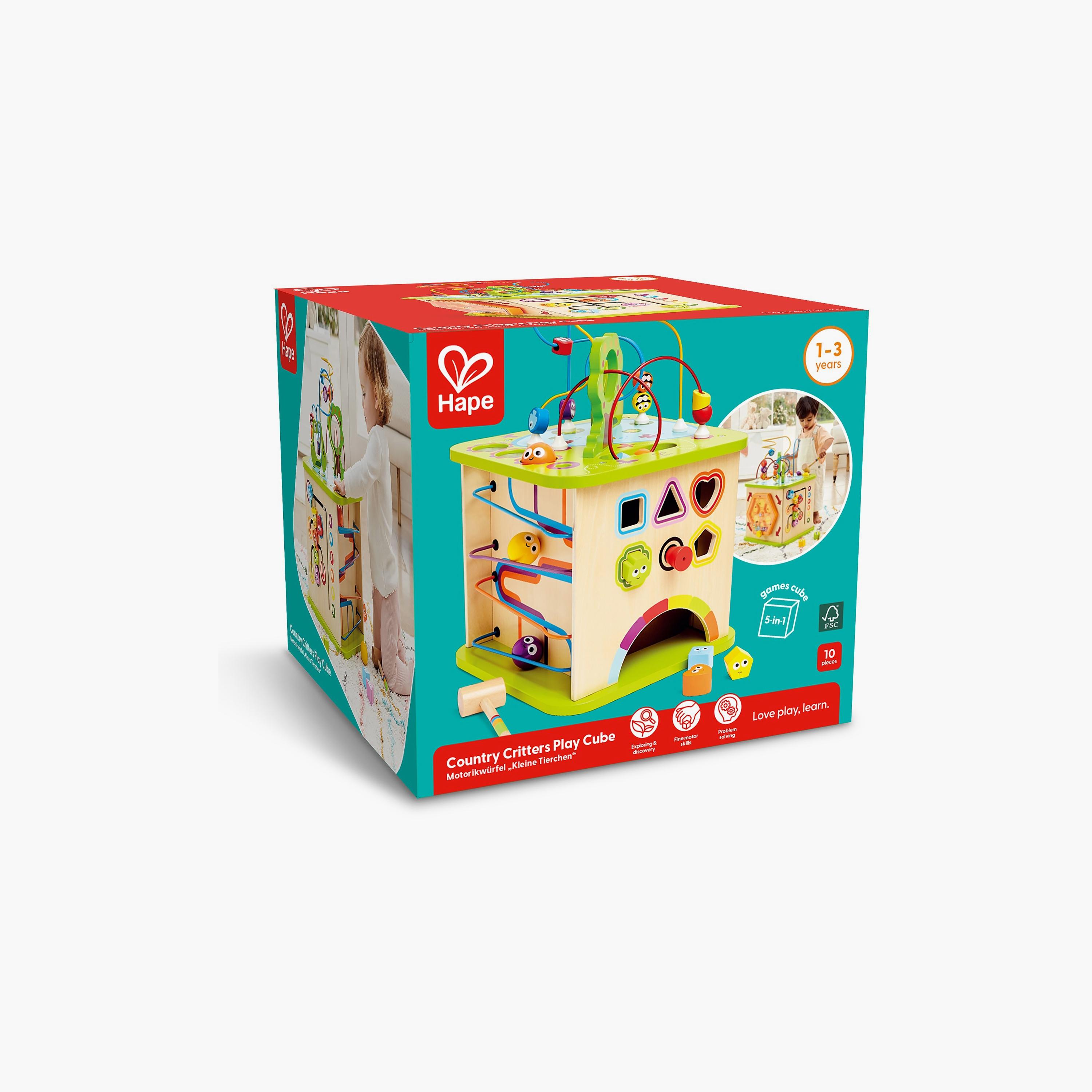 Hape Country Critters Wooden Activity Play Cube-toys-babyandtoddlertoys-learningtoys-image-7