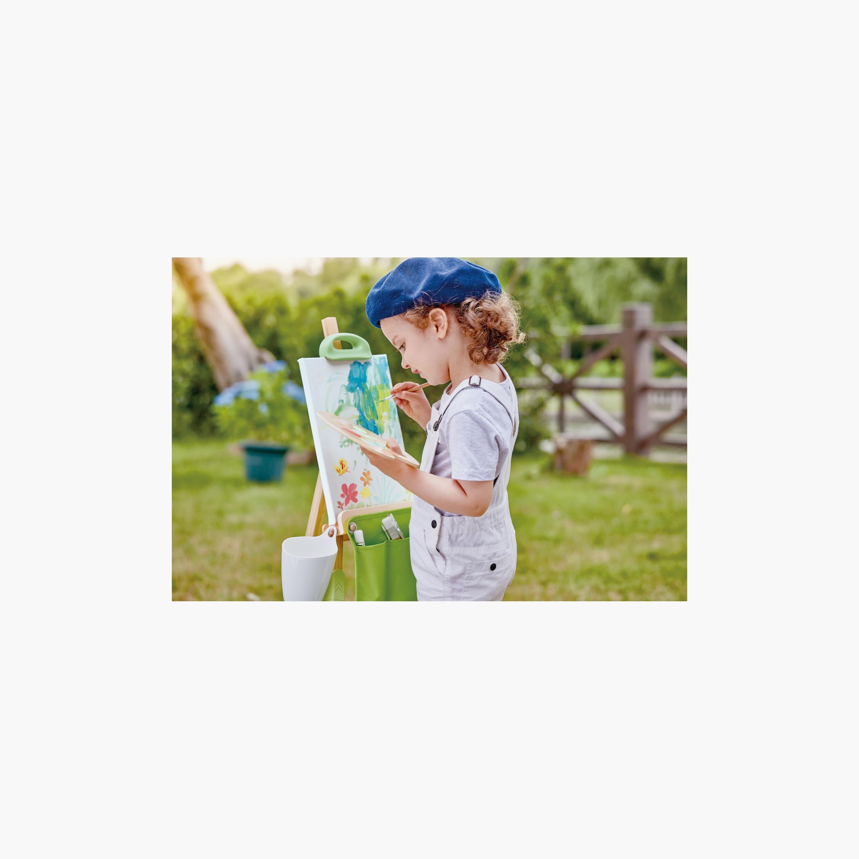 Hape 7-Piece Bamboo Art Palette & Brush Kit-school-artsandcrafts-image-2