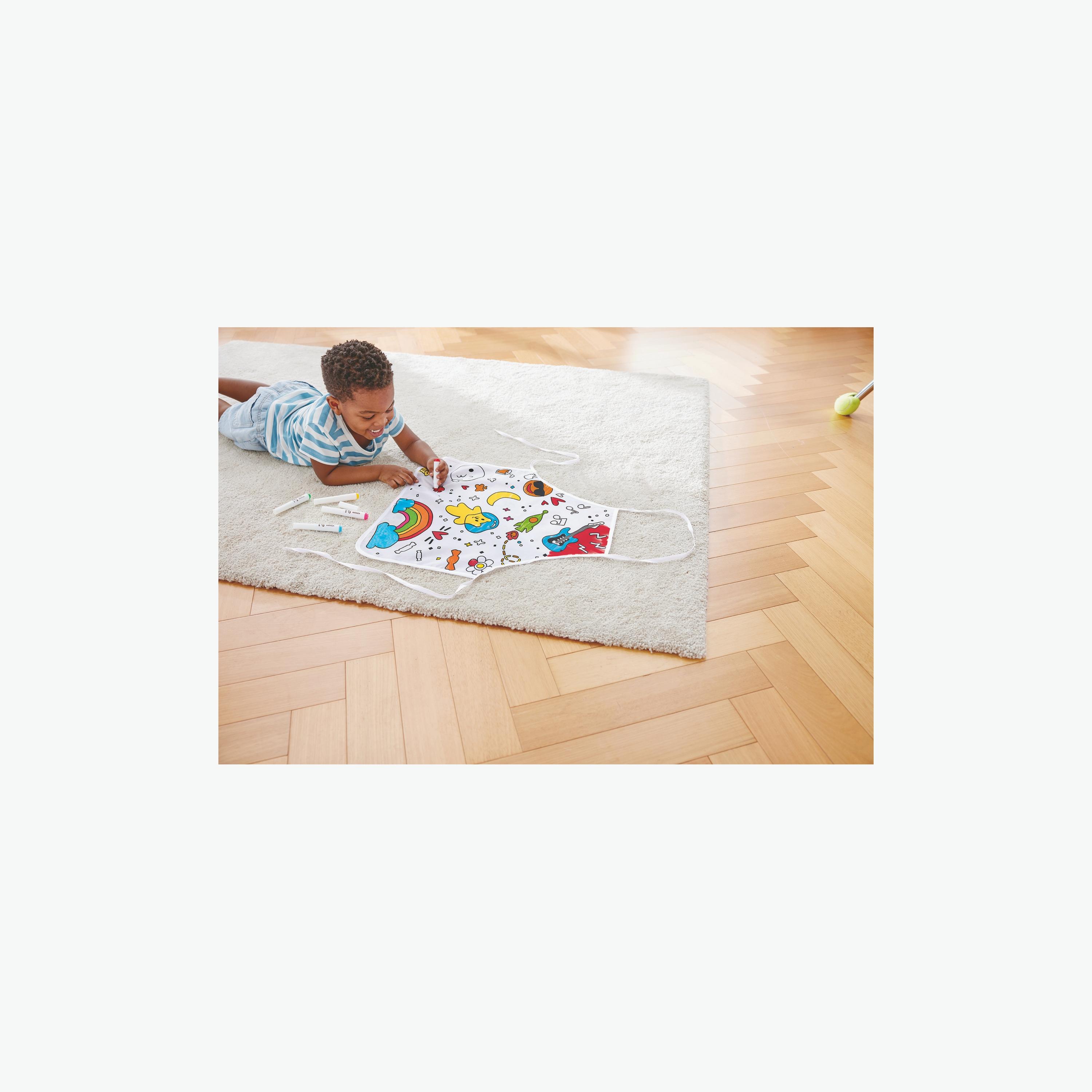 Hape 7-Piece Colour Me Arts & Crafts Waterproof Coloring Apron-school-artsandcrafts-image-6