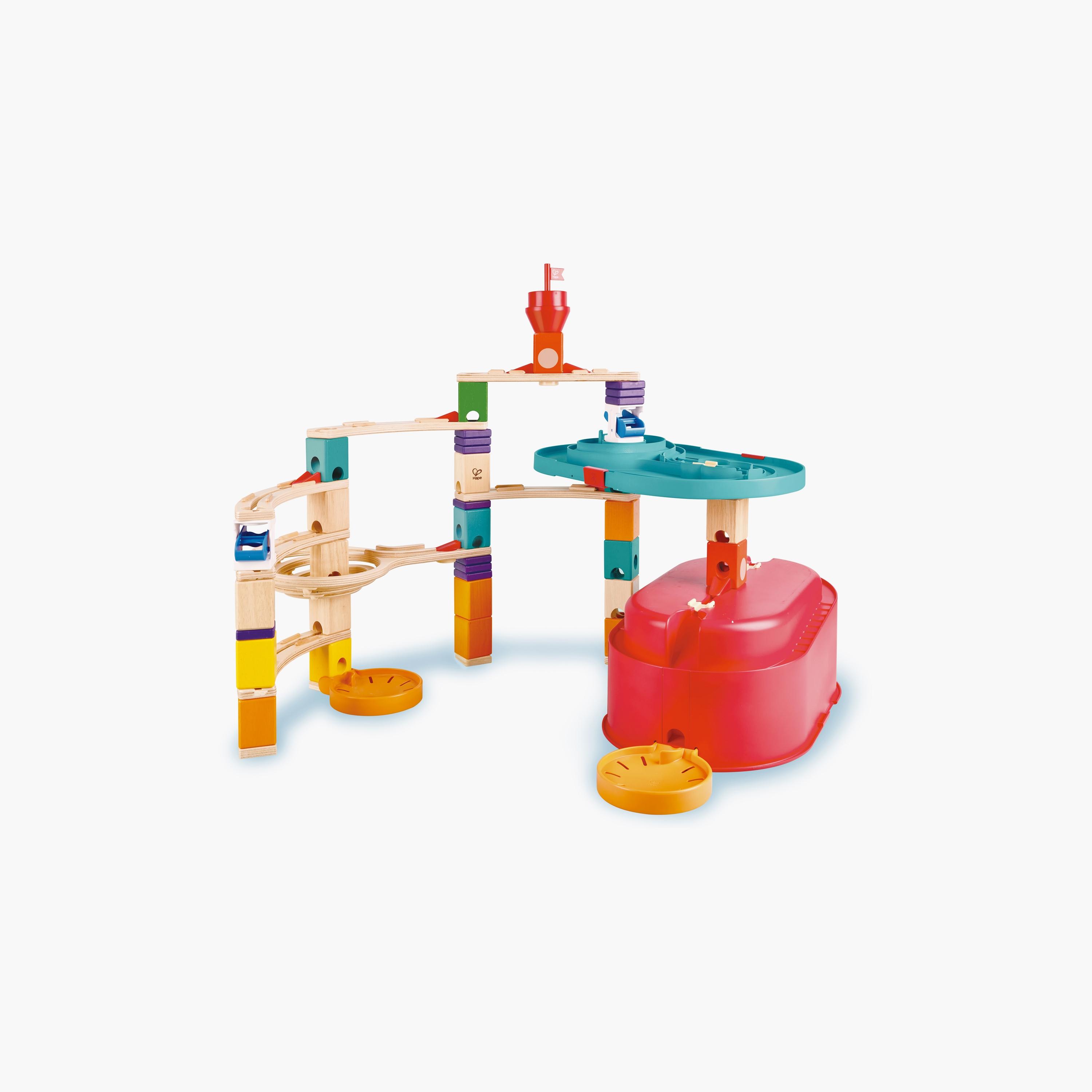 مجموعة مسار كربل رباعي من هيب، مكونة من 28 قطعة، مع 30 كرة رخامية-toys-buildingblocks-constructionsets-image-1