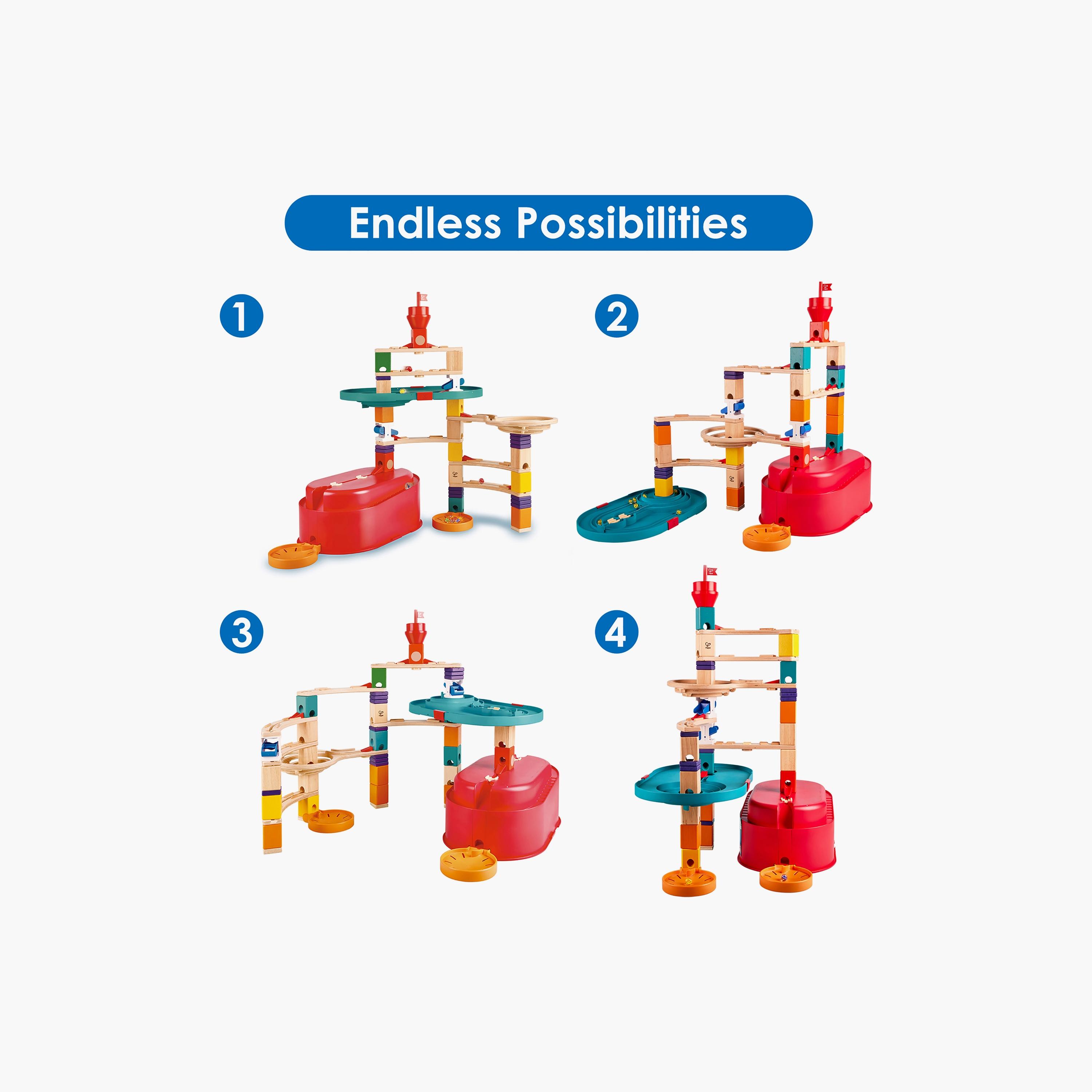 مجموعة مسار كربل رباعي من هيب، مكونة من 28 قطعة، مع 30 كرة رخامية-toys-buildingblocks-constructionsets-image-3