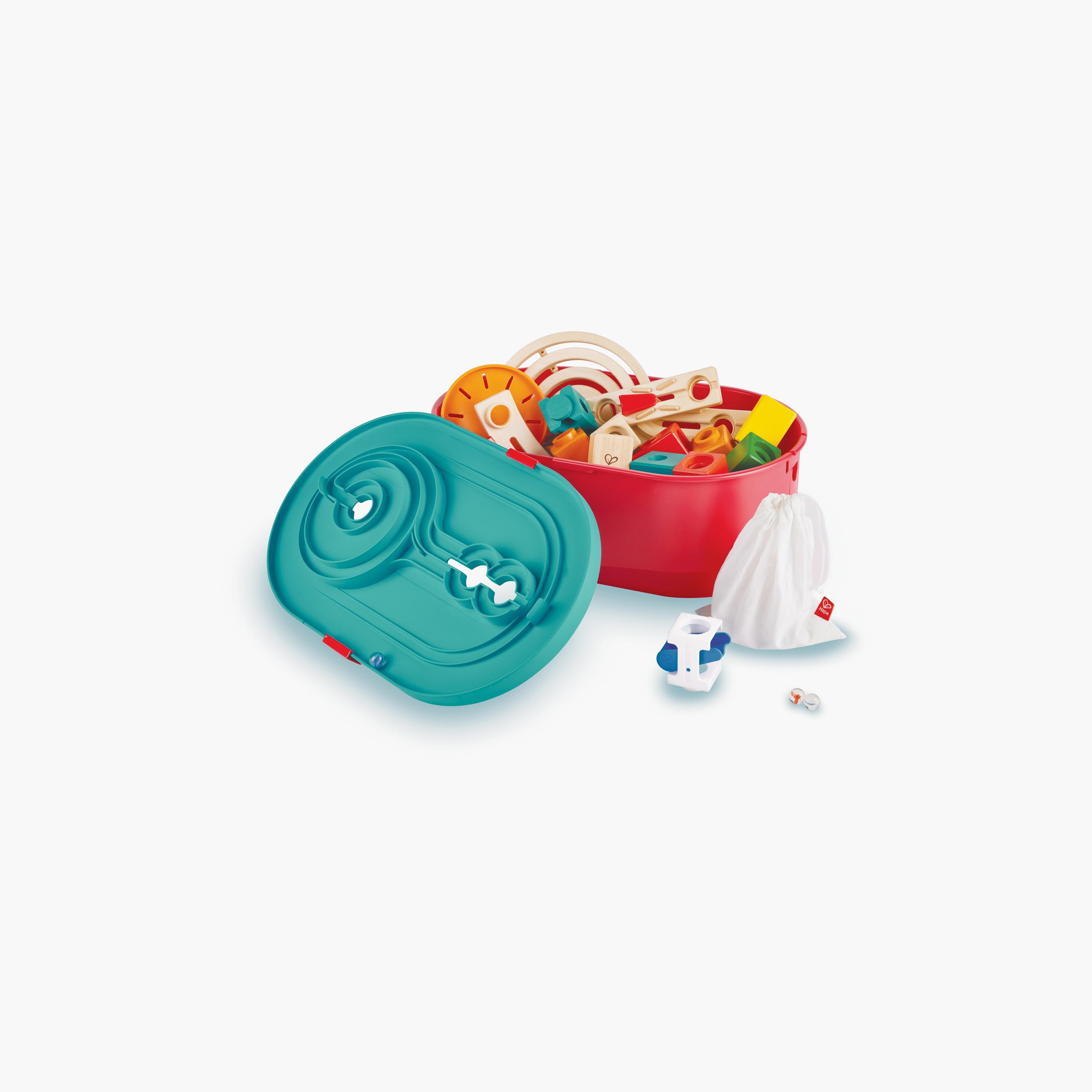 مجموعة مسار كربل رباعي من هيب، مكونة من 28 قطعة، مع 30 كرة رخامية-toys-buildingblocks-constructionsets-image-4