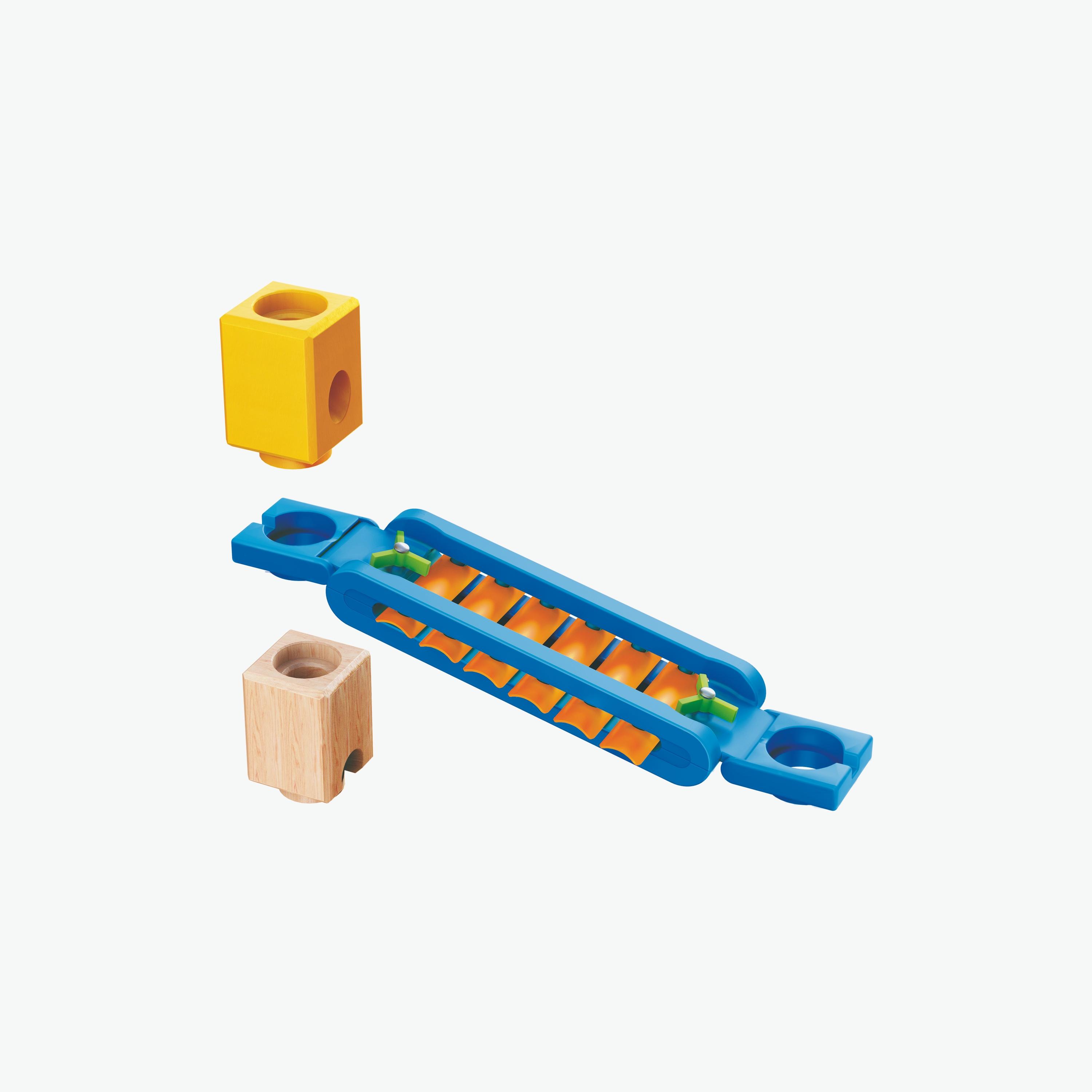 Hape 129-Piece Super Spirals Quadrilla Wooden Marble Run-toys-buildingblocks-constructionsets-image-4
