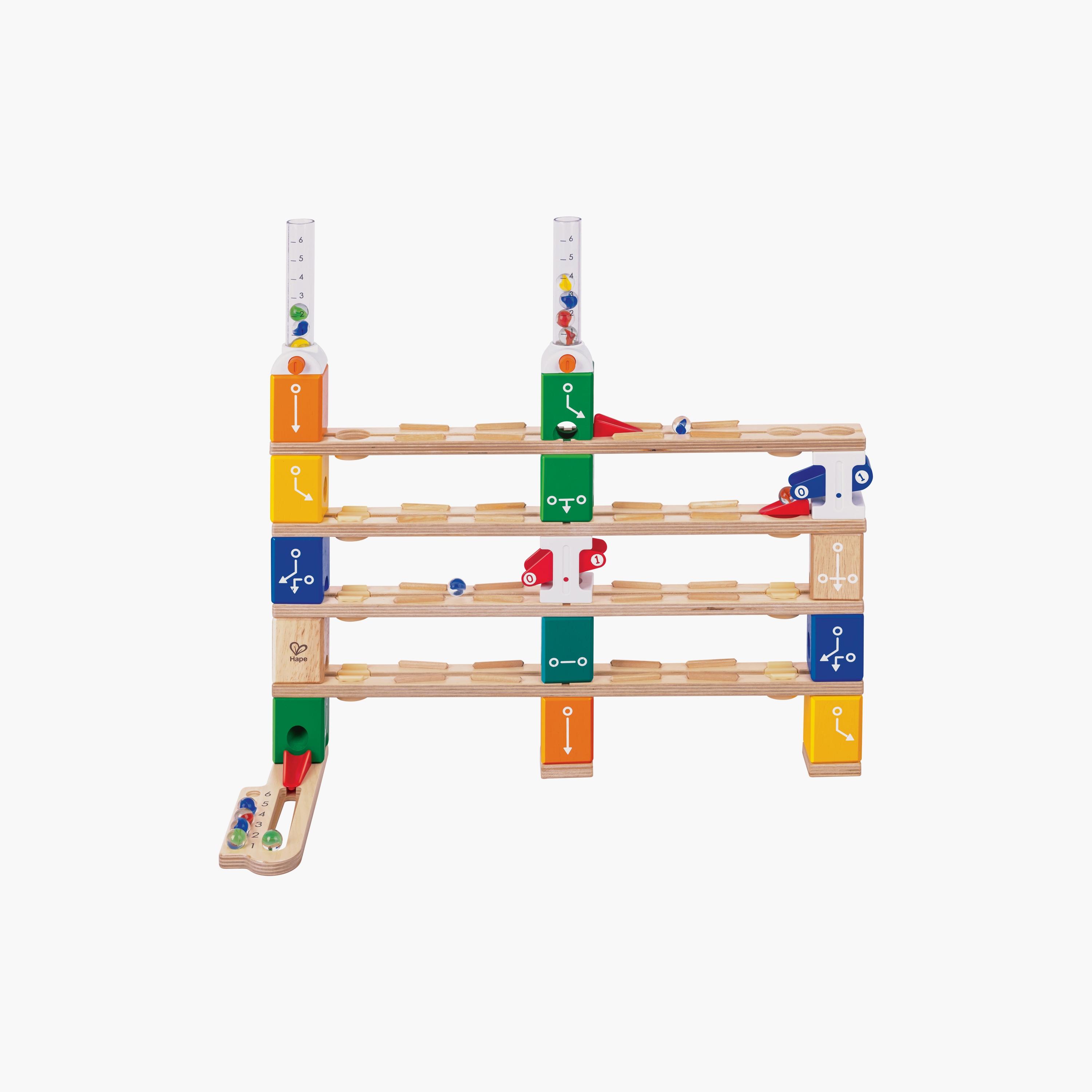 Hape 90-Piece Quadrilla Basic Coding Set STEM Toy with 40 Marbles-toys-educational-stemtoys-image-1