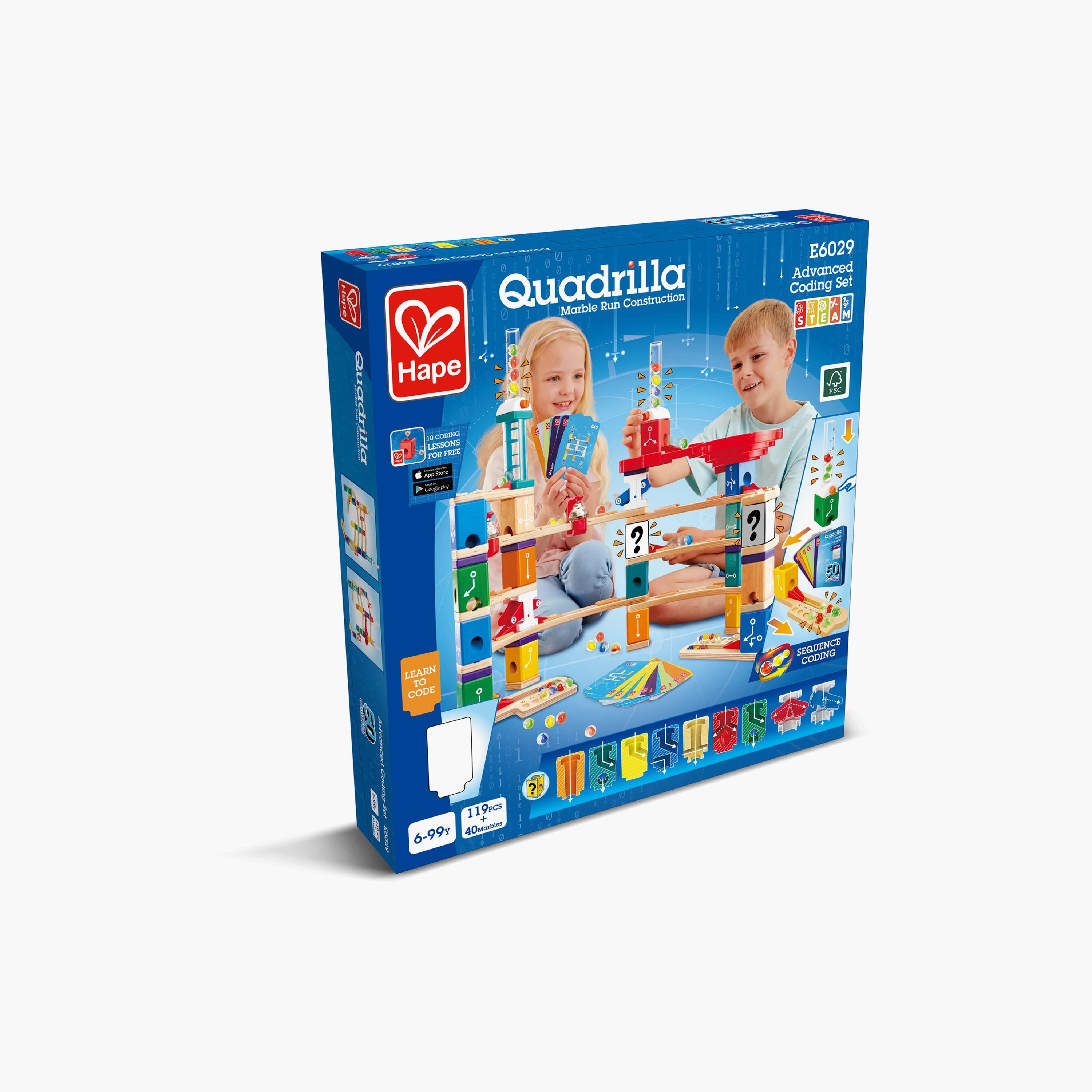 Hape Quadrilla Advanced Coding Marble Run Set-toys-buildingblocks-constructionsets-image-8