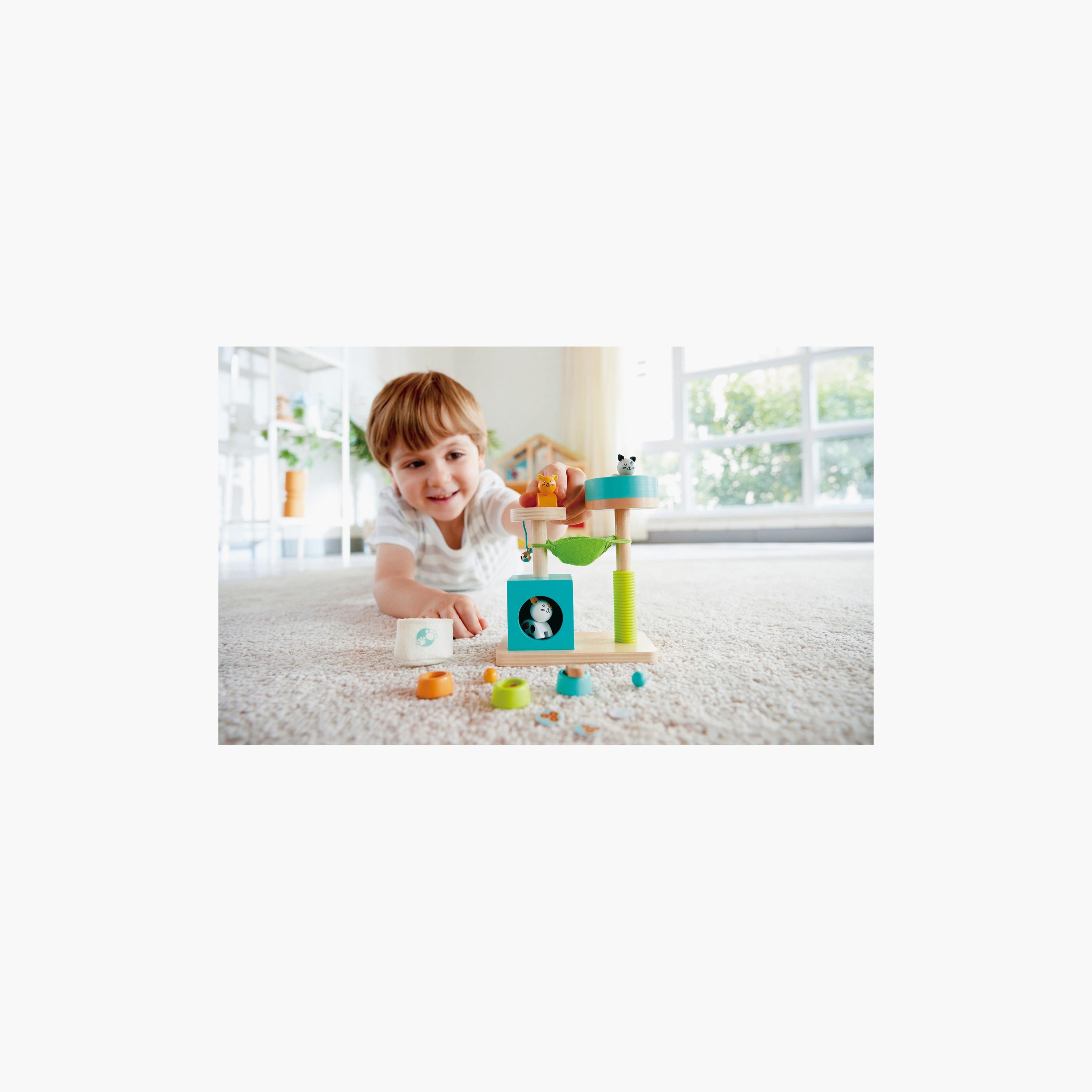 Hape 16-Piece Kitty Haven Kitten Dollhouse Playset Set-toys-dollsandplaysets-dollhouses-image-2