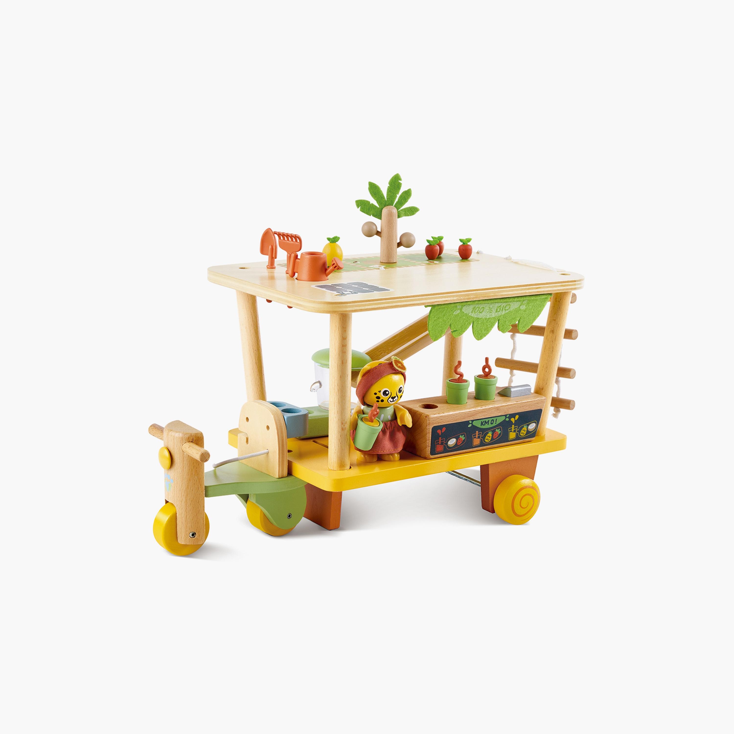 عربة عصير كليو بايو من هيب، عربة طعام خشبية للعب التظاهري، مكونة من 26 قطعة-toys-dollsandplaysets-dollhouses-image-1