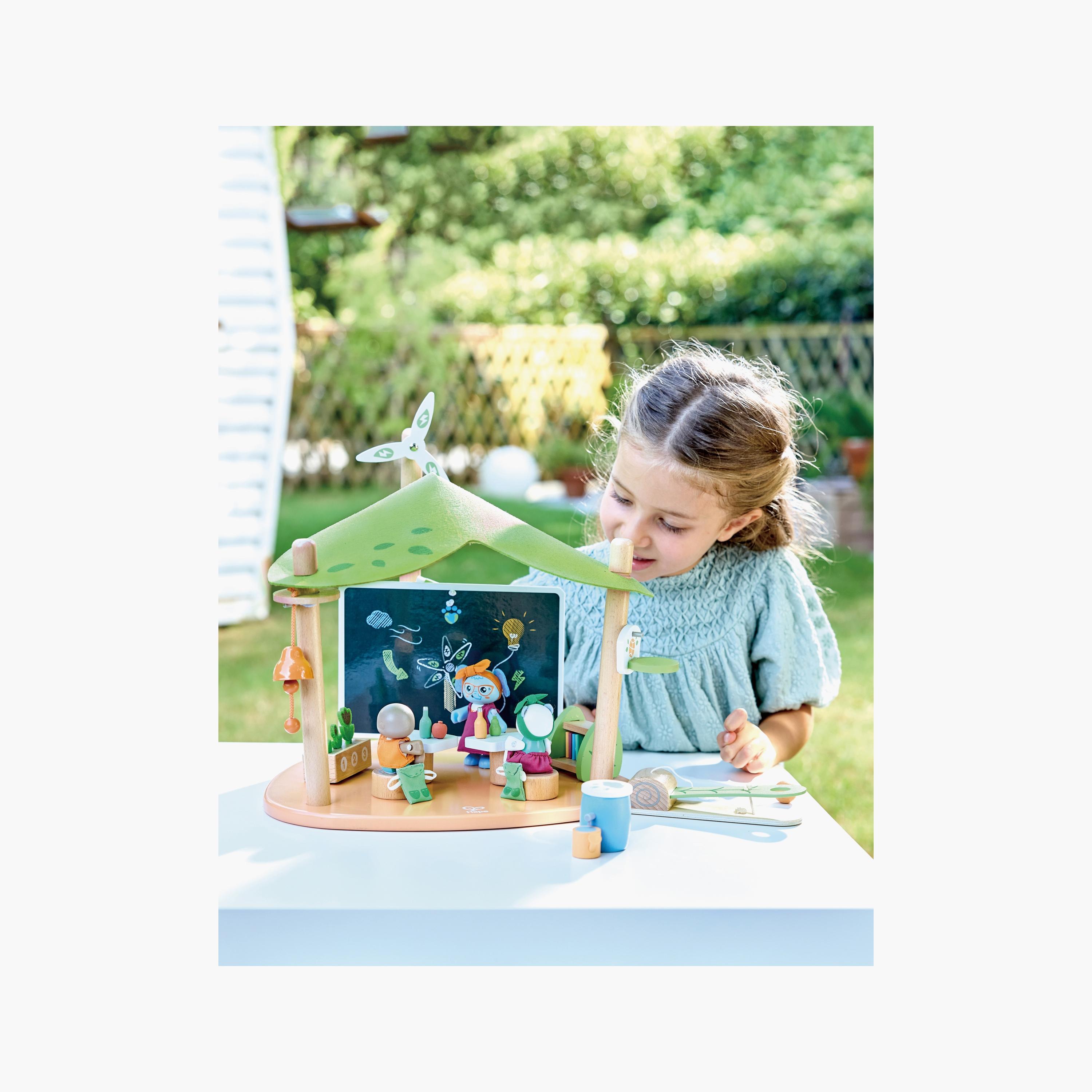 Hape 36-Piece Green School Pretend Playset with Blackboard & Pen-toys-dollsandplaysets-dollhouses-image-4