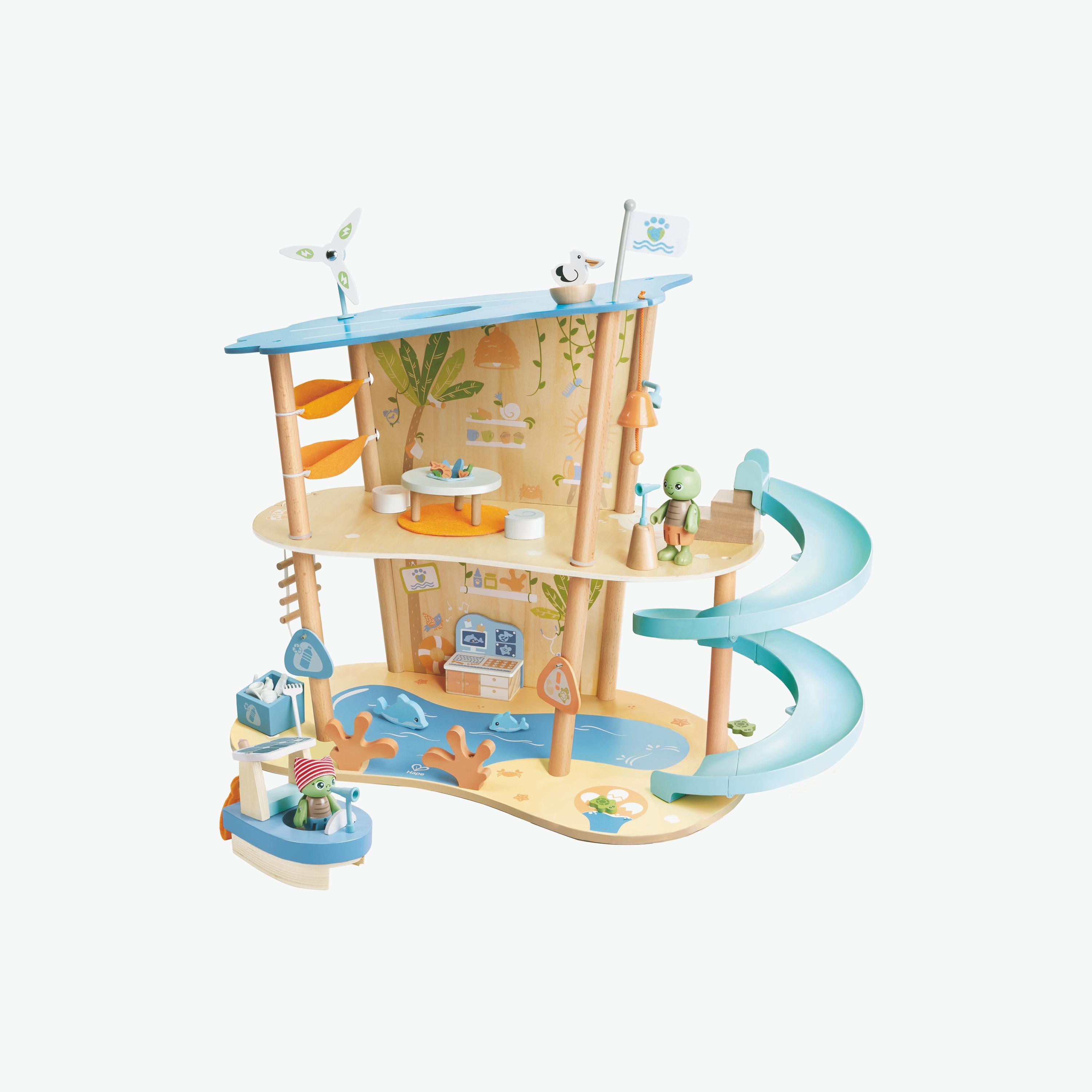 Hape 47-Piece Green Planet Ocean Rescue Playset with Accessories-toys-dollsandplaysets-dollplaysets-image-1