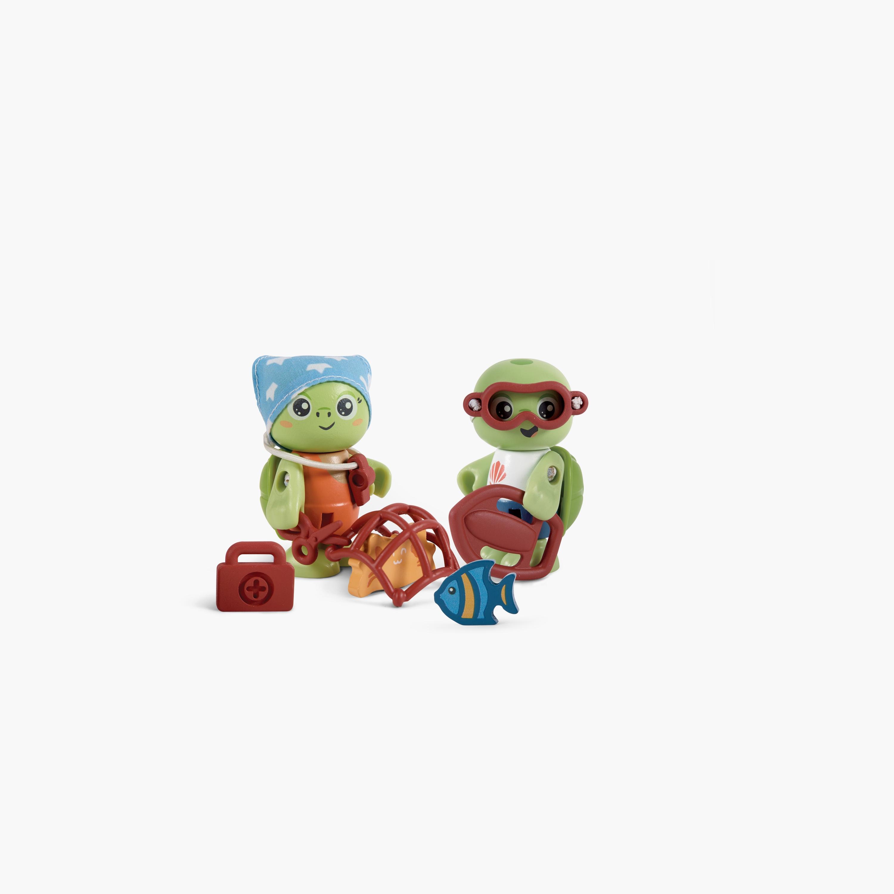 لعبة لعب الأدوار لشخصية سلحفاة كايل وواي من هيب، مكونة من 11 قطعة مع ملحقات-toys-playfigures-actionfigures-image-1