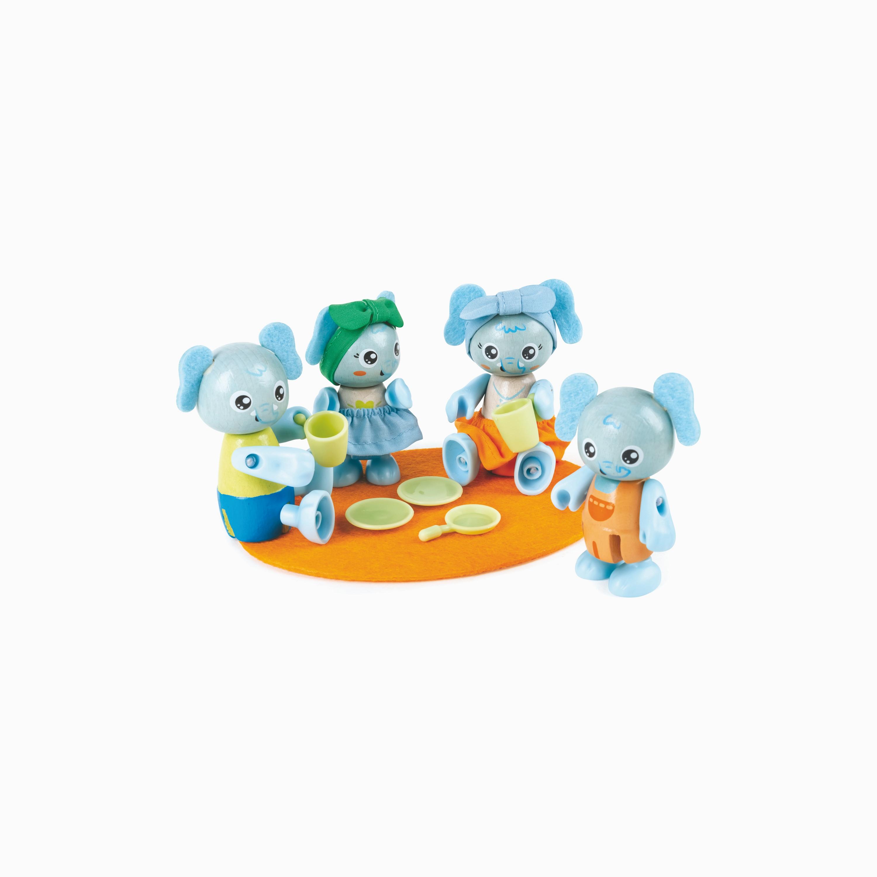 Hape 10-Piece Green Planet Explorers FSC Elephant Family-toys-playfigures-actionfigures-image-1