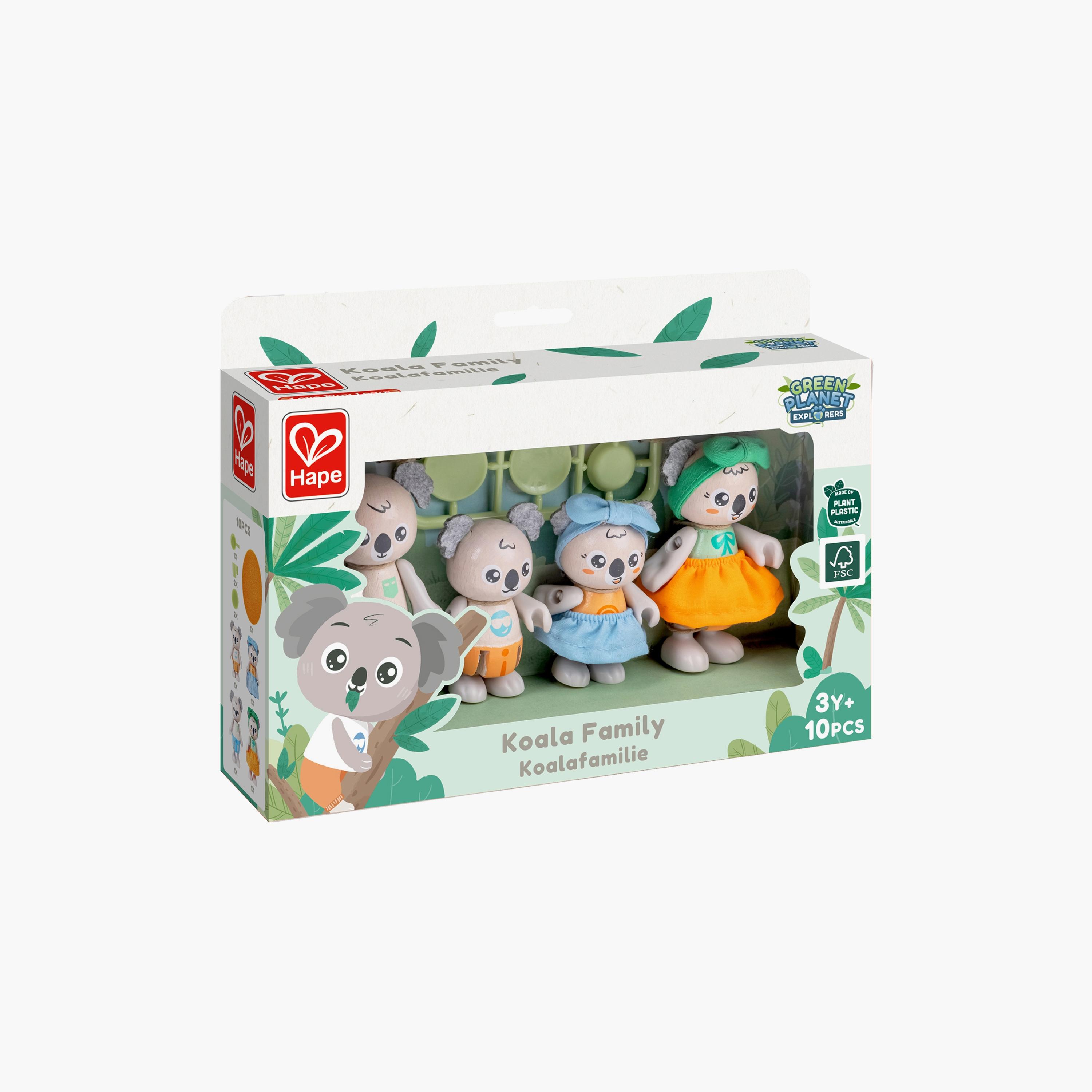 Hape 10-Piece Green Planet Explorers FSC Koala Family-toys-playfigures-actionfigures-image-7