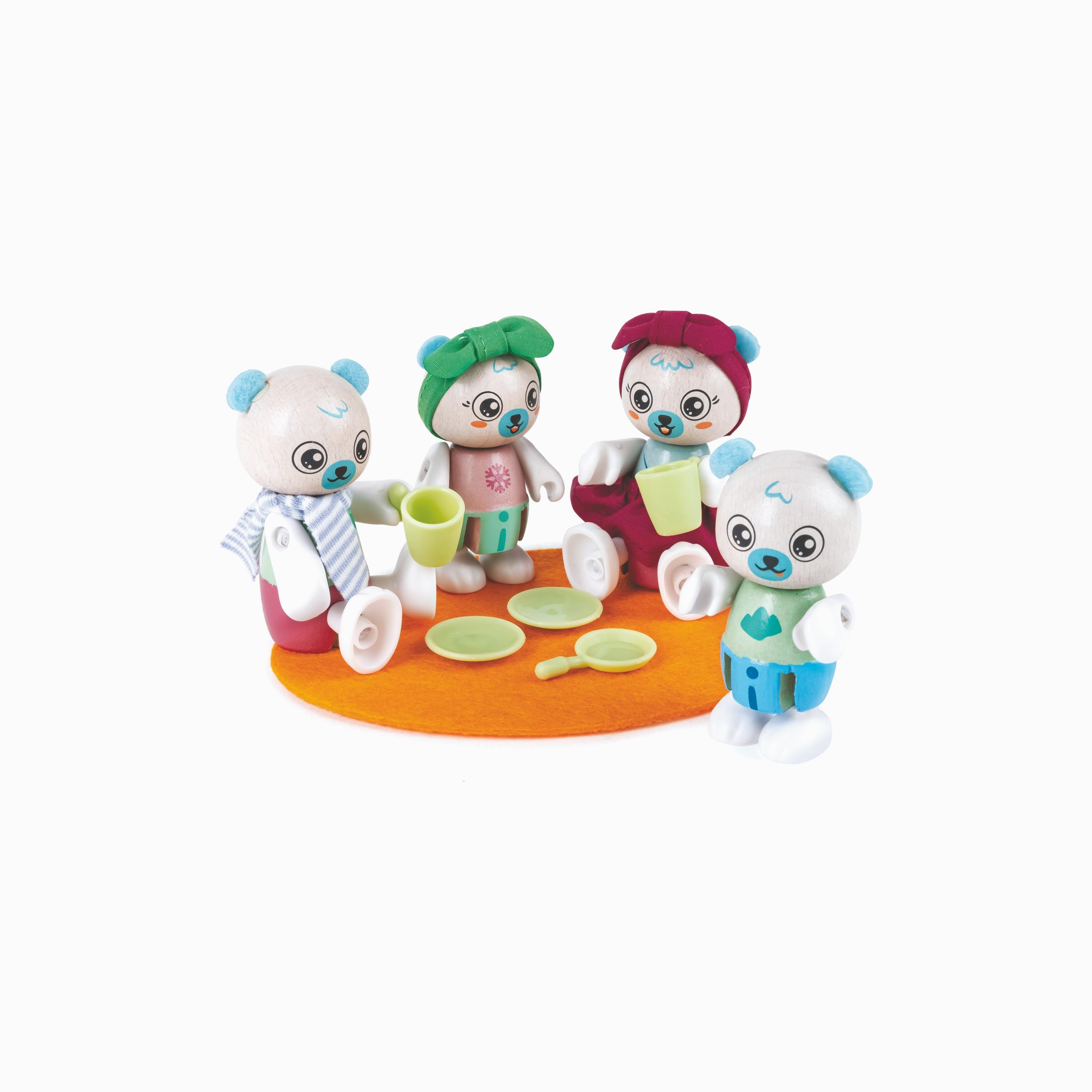 Hape 10-Piece Green Planet Explorers FSC Polar Bear Family-toys-playfigures-actionfigures-image-1
