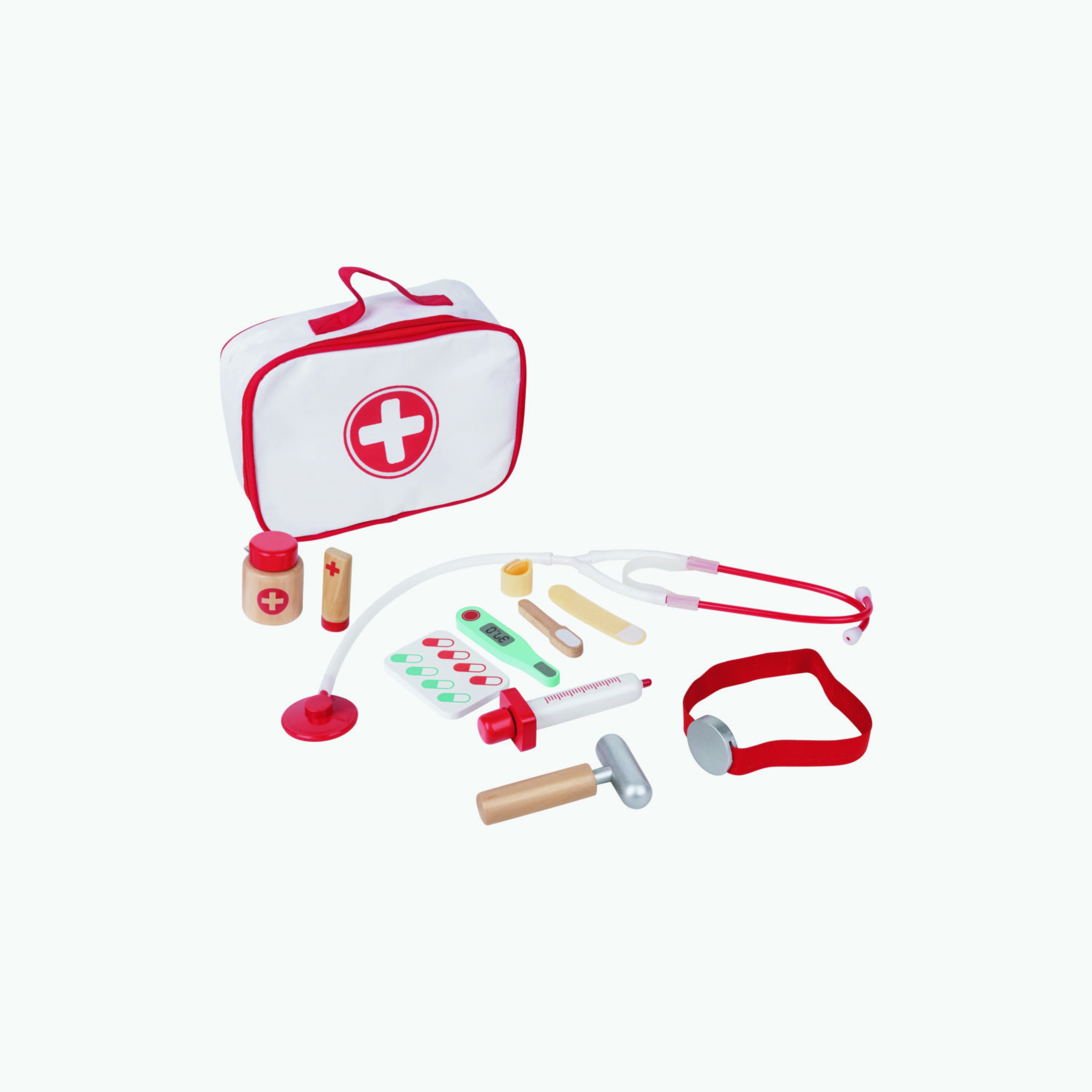 Hape 12-Piece Little Doctor Play Set with Bag-toys-roleplay-doctorsets-image-1