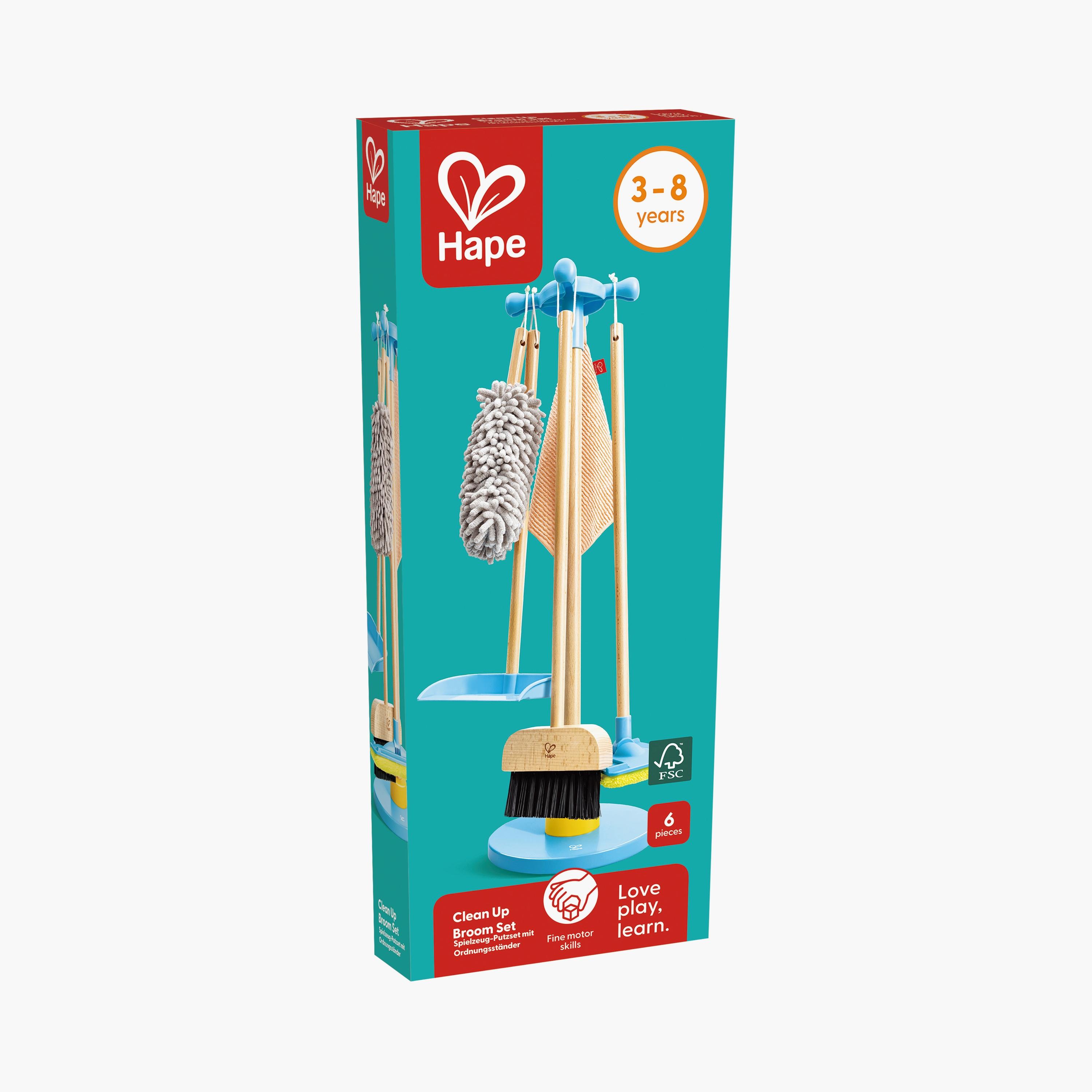 Hape 6-Piece Clean Up Broom Set Cleaning Playset-toys-roleplay-householdsets-image-5