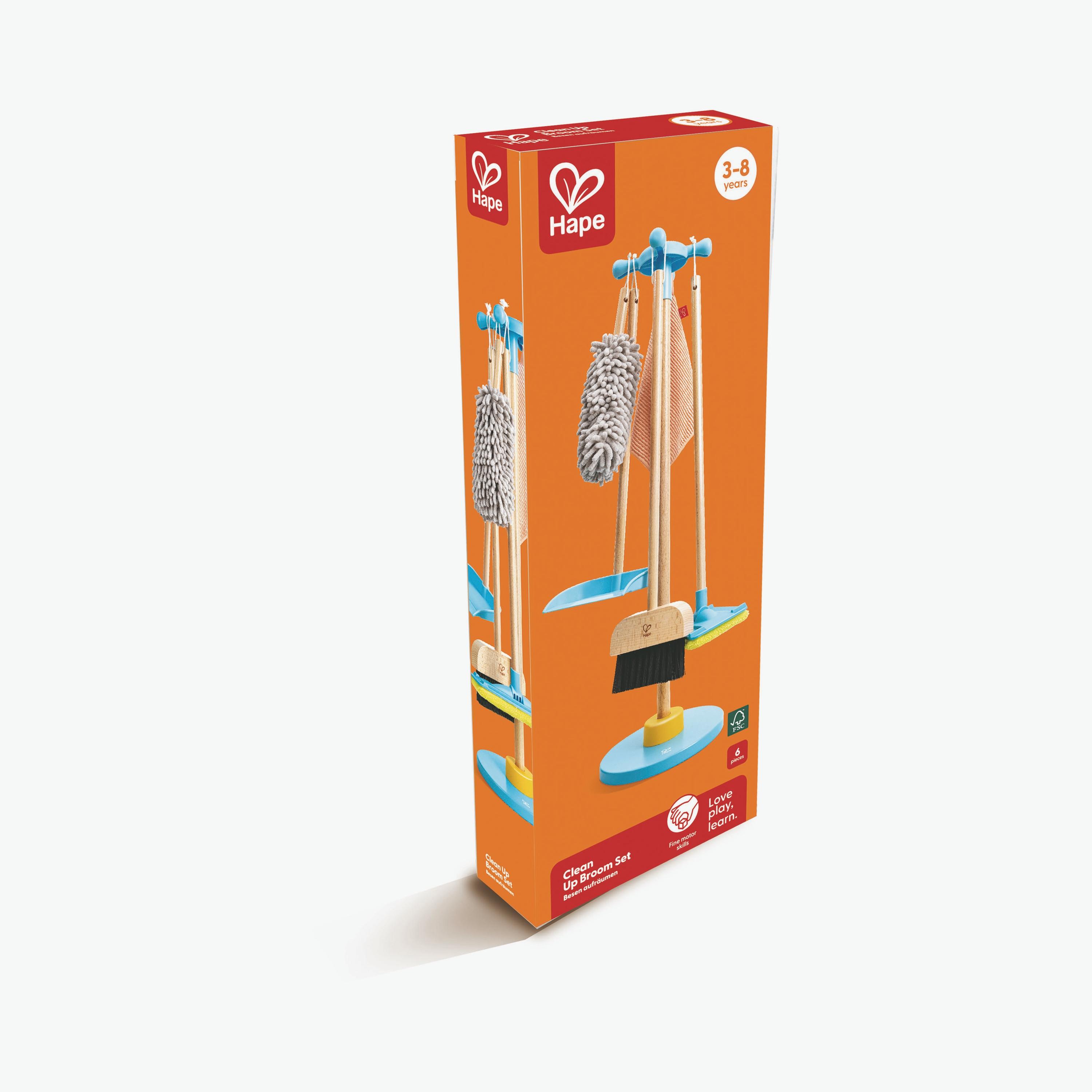 Hape 6-Piece Clean Up Broom Set Cleaning Playset-toys-roleplay-householdsets-image-7