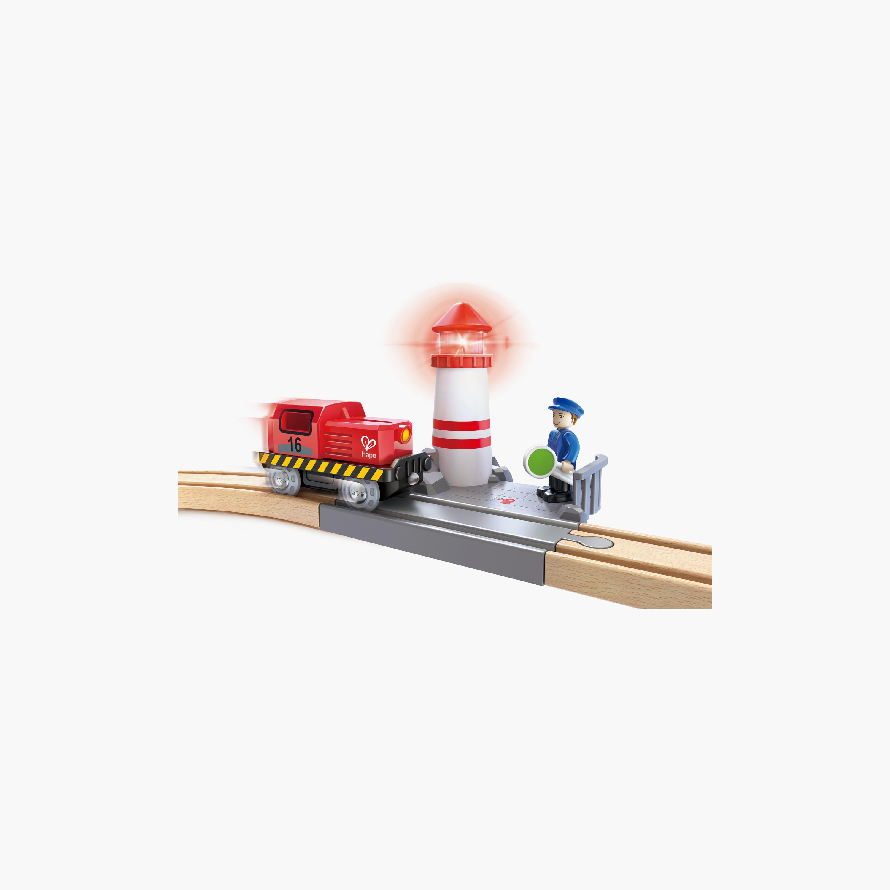 Hape 38-Piece Sea & Rail Cargo Transport Train & Railway Set-toys-buildingblocks-constructionsets-image-14