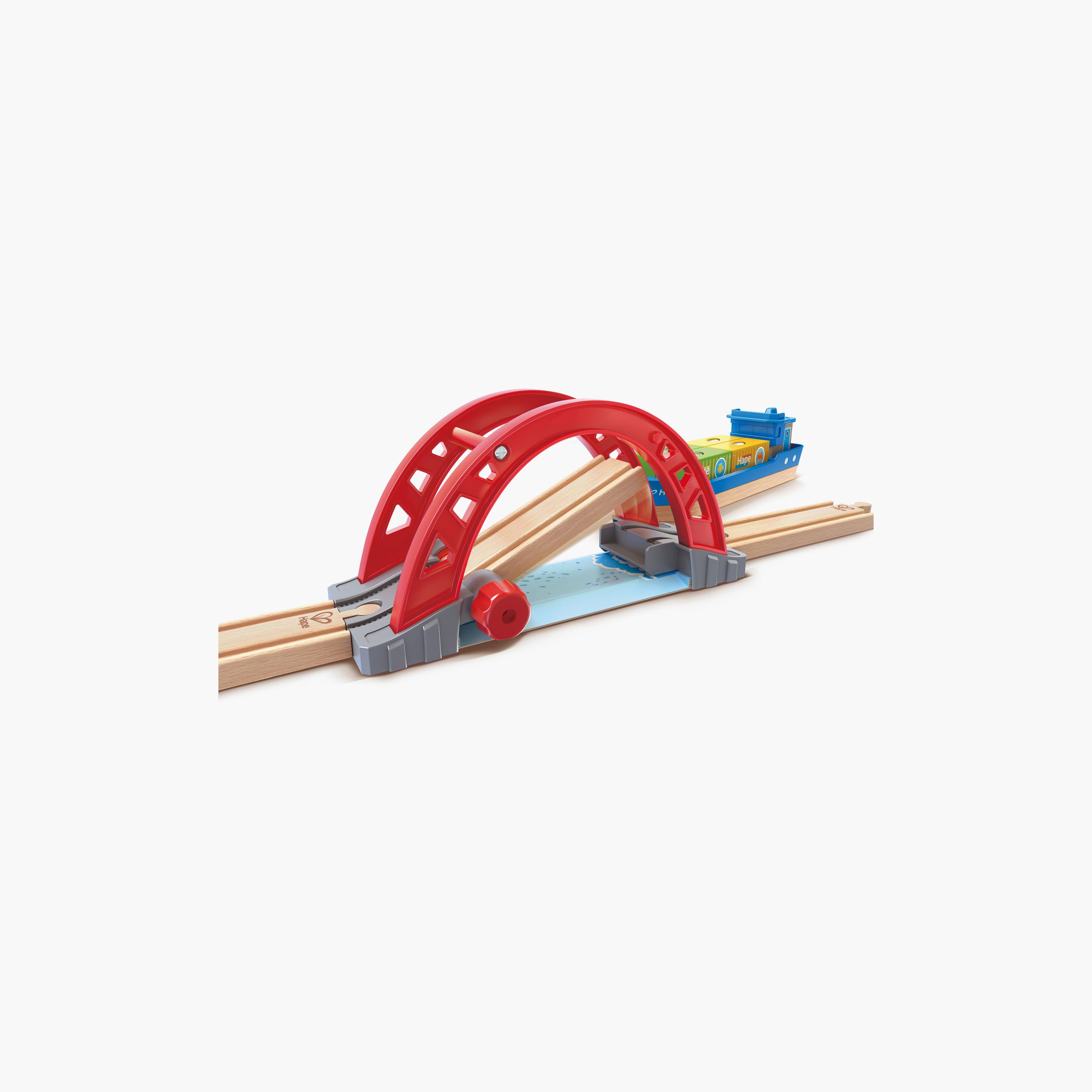 Hape 38-Piece Sea & Rail Cargo Transport Train & Railway Set-toys-buildingblocks-constructionsets-image-15