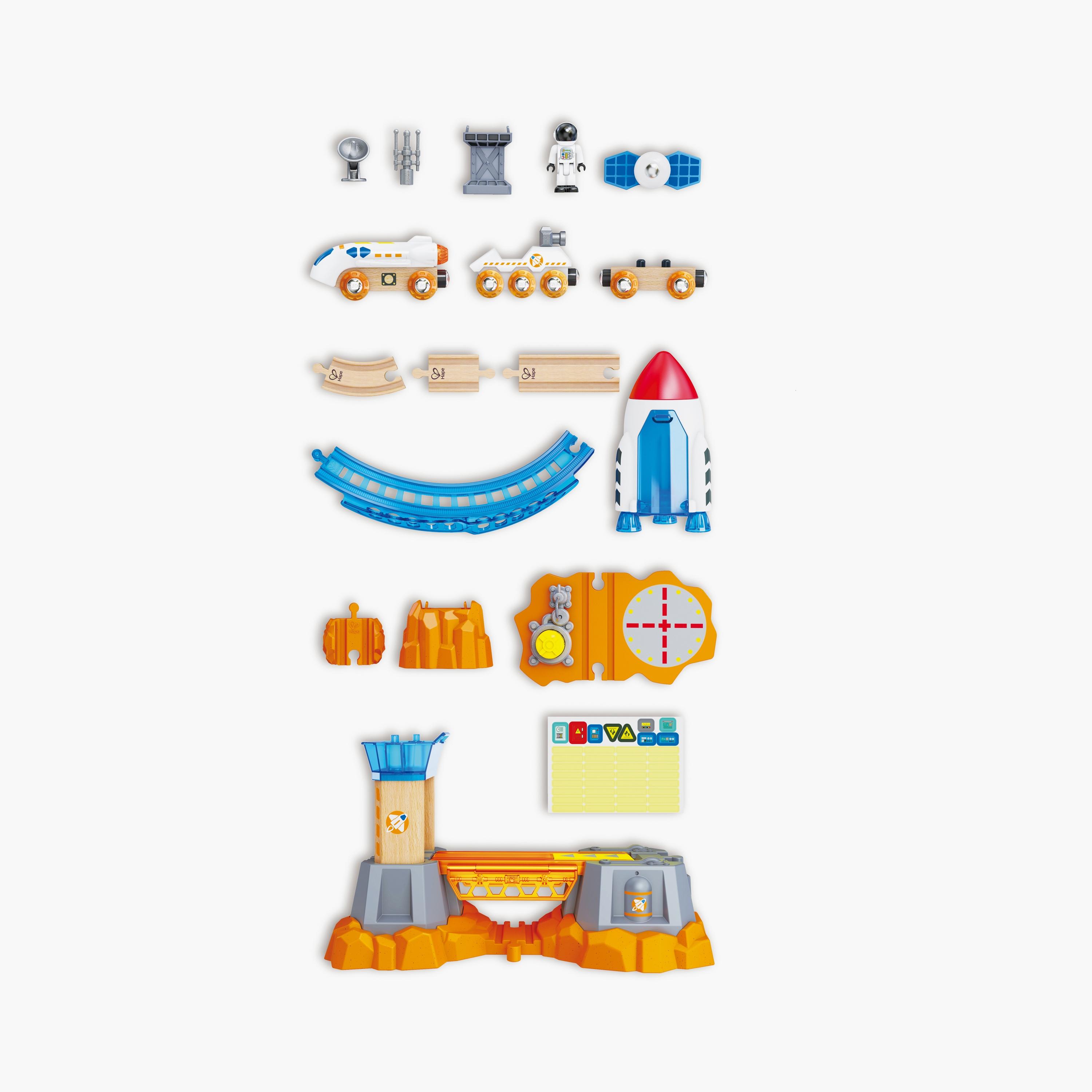 Hape 34-Piece Mars Mission Launch Glow in the Dark Railway Trainset-toys-buildingblocks-constructionsets-image-15