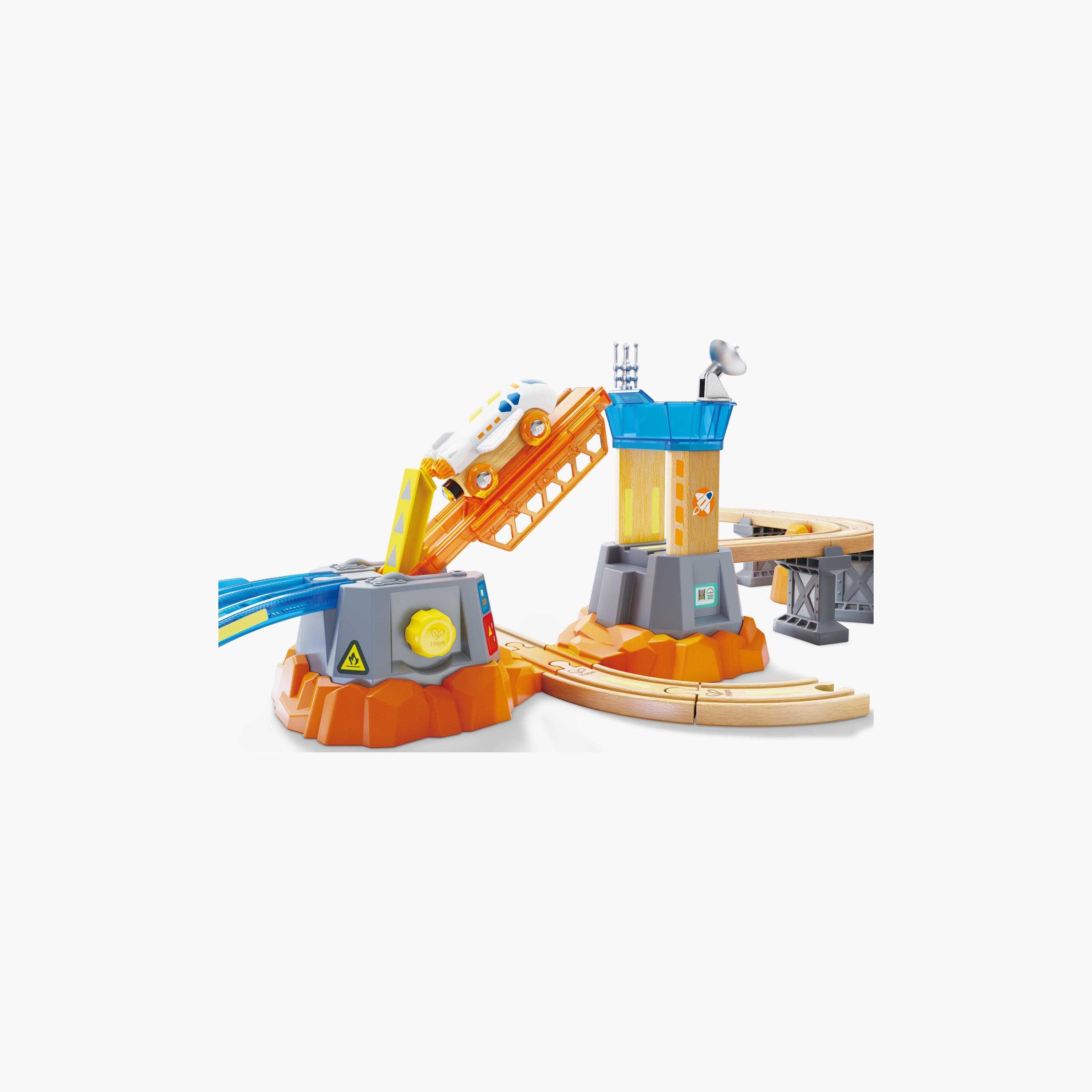 Hape 34-Piece Mars Mission Launch Glow in the Dark Railway Trainset-toys-buildingblocks-constructionsets-image-9