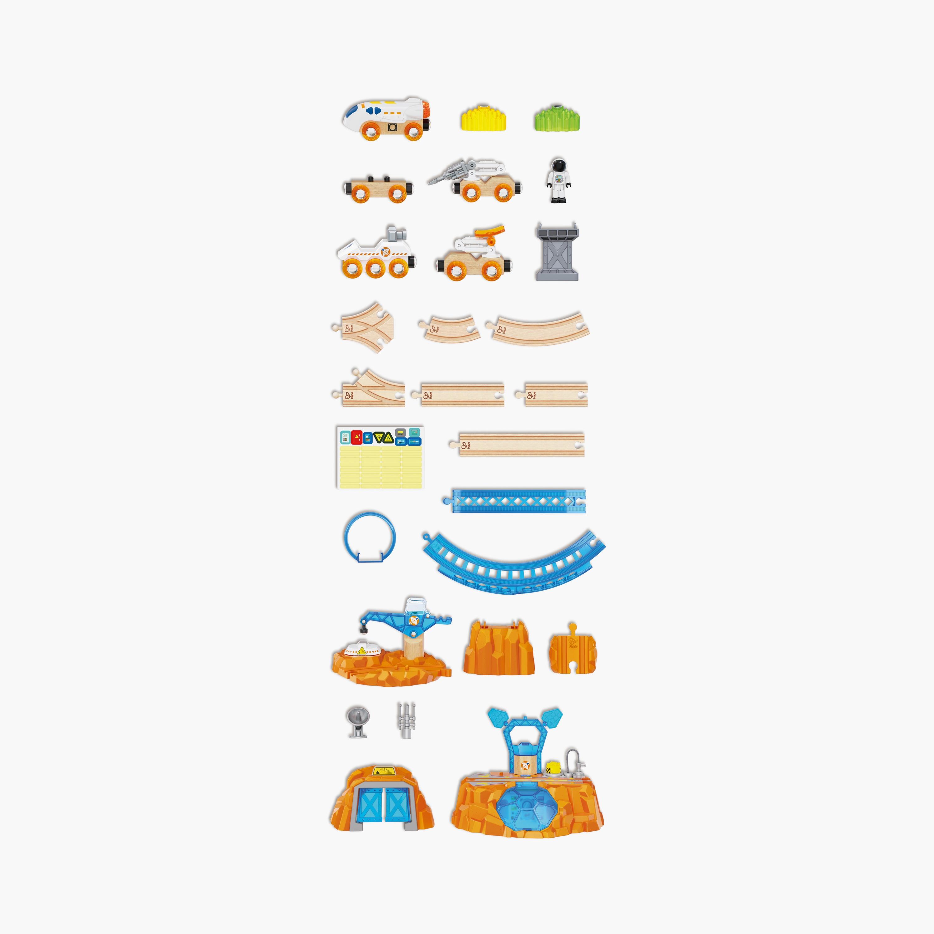 Hape 48-Piece Mars Exploration Glow in the Dark Railway Trainset-toys-buildingblocks-constructionsets-image-11
