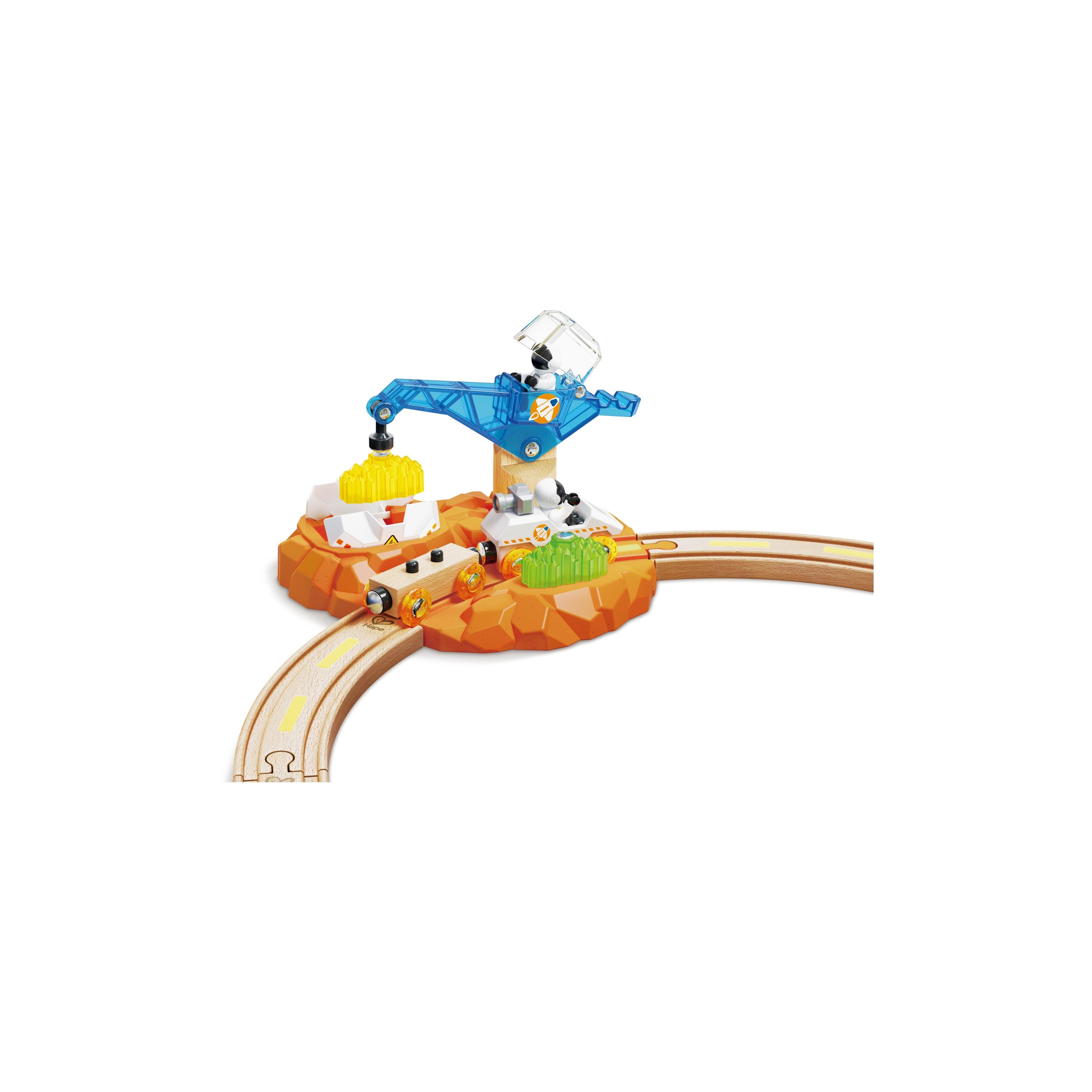 Hape 48-Piece Mars Exploration Glow in the Dark Railway Trainset-toys-buildingblocks-constructionsets-image-8