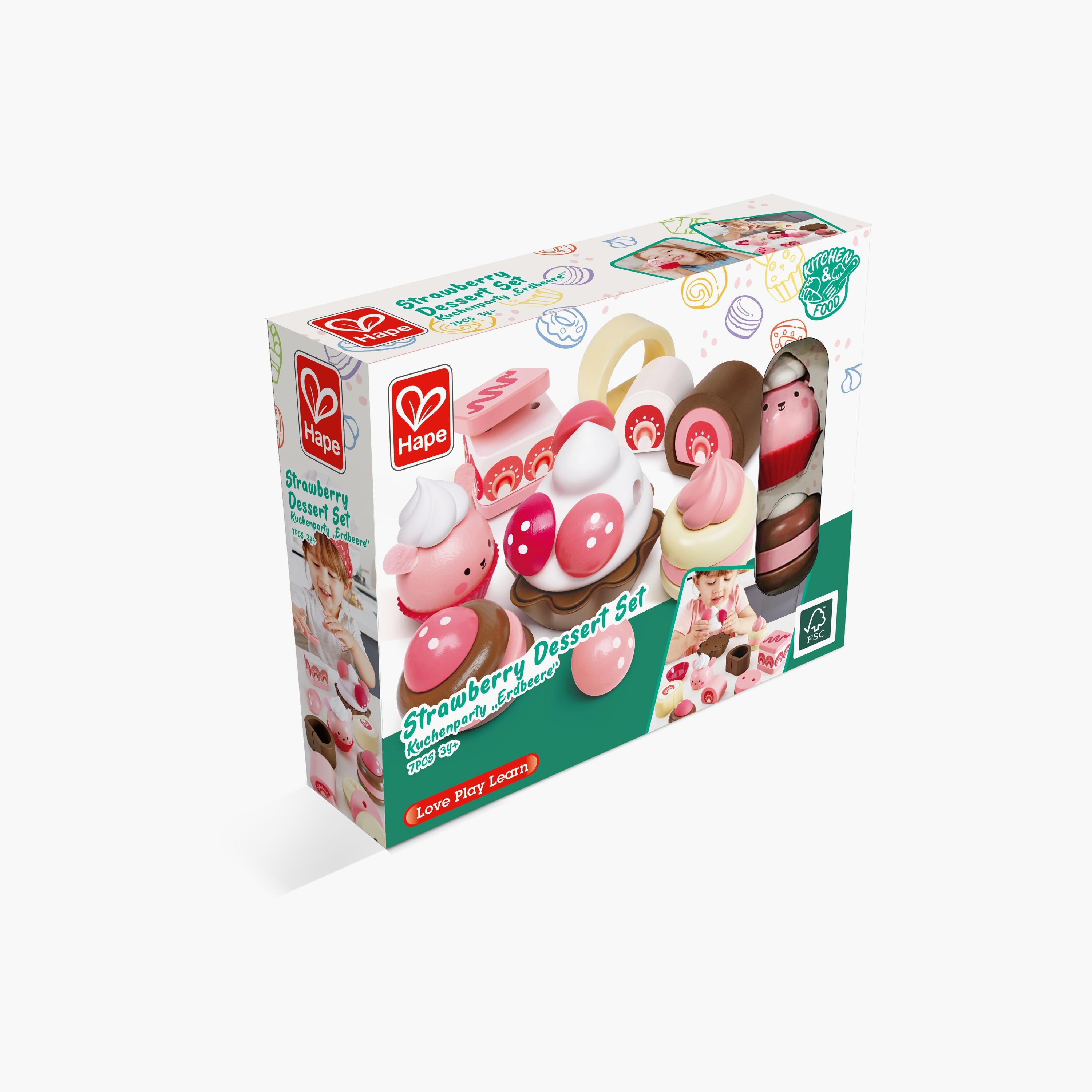 Hape Strawberry Dessert Set Food Playset-toys-roleplay-playfoods-image-4