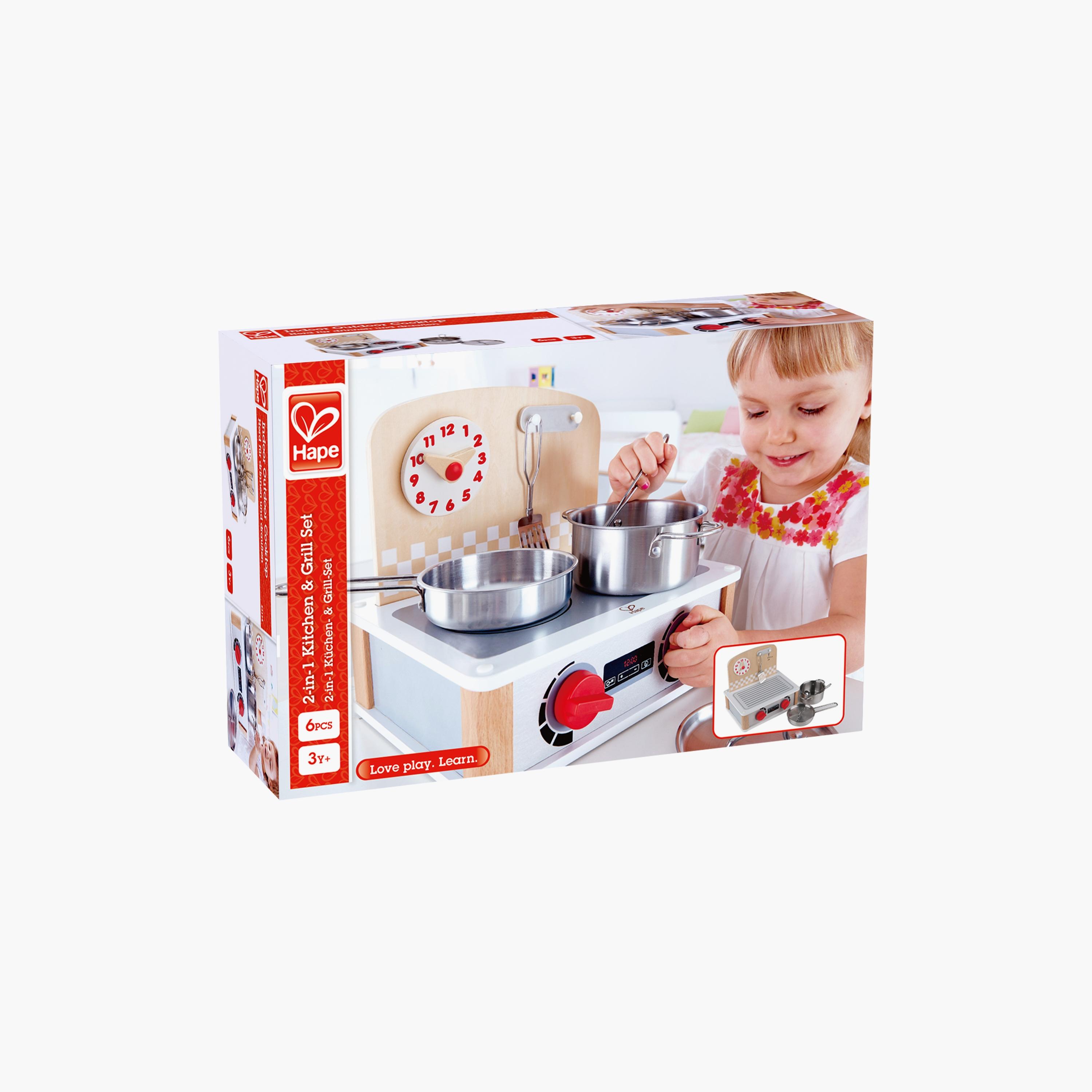Hape 2-in-1 Kitchen & Food Grill Set-toys-roleplay-playfoods-image-3