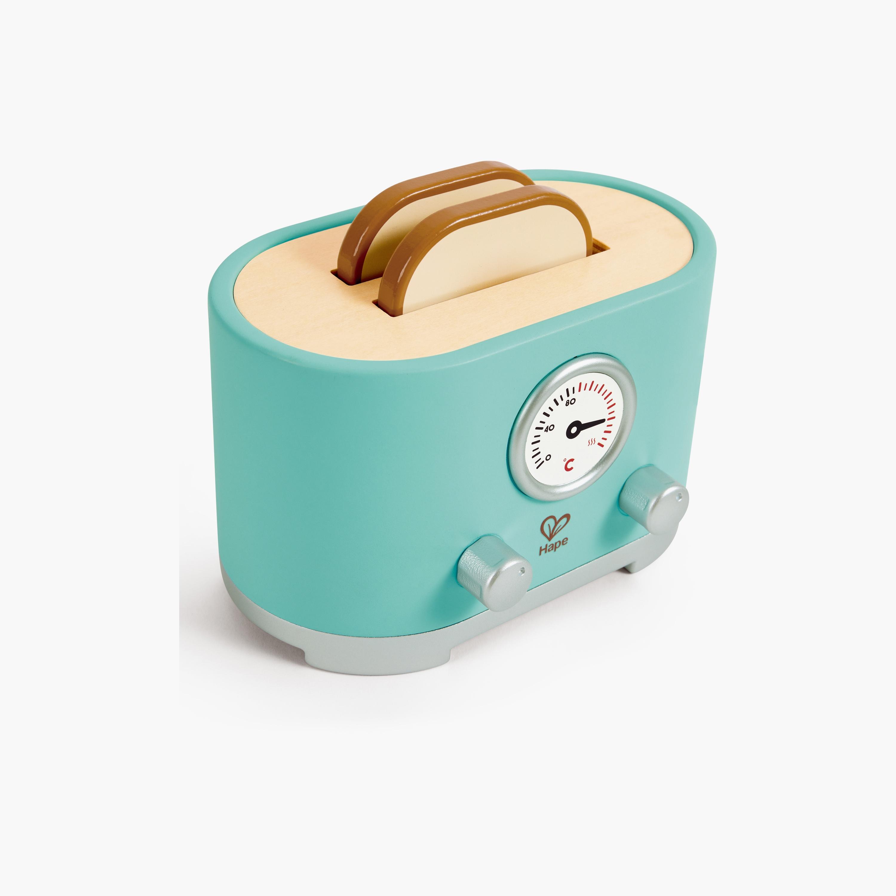 Hape 15-Piece Ding & Pop-up Toaster Wooden Playset with Accessories-toys-roleplay-playfoods-image-3