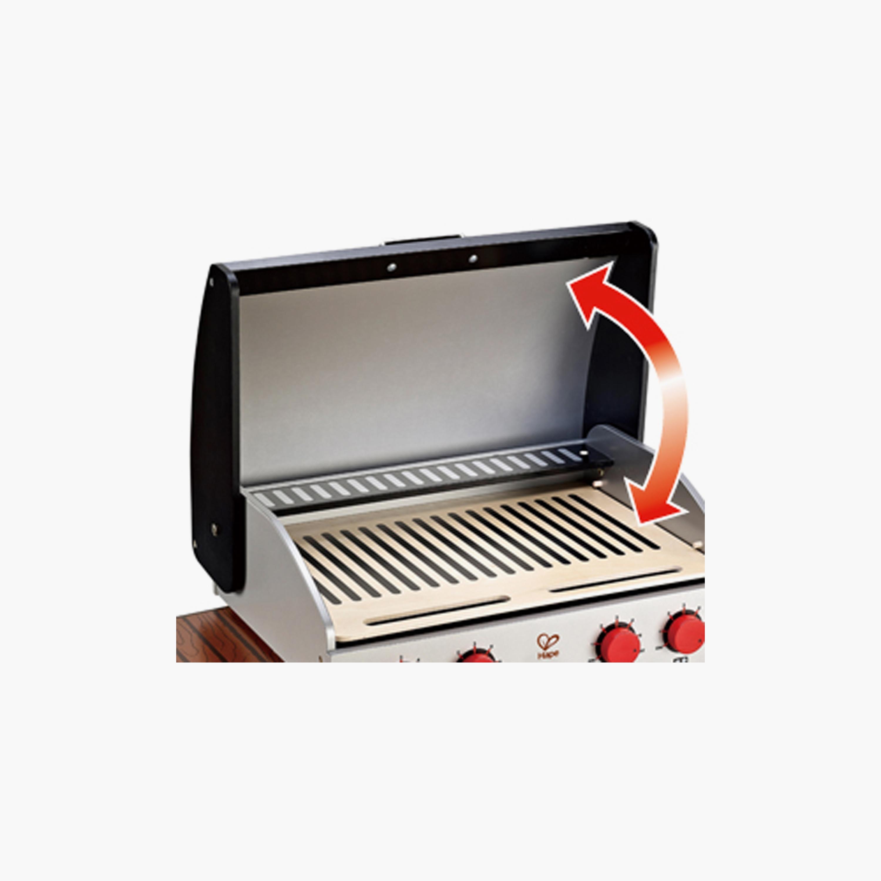 Hape Wooden Gourmet Grill with 22-Piece Food BBQ Kitchen Playset-toys-roleplay-playfoods-image-3