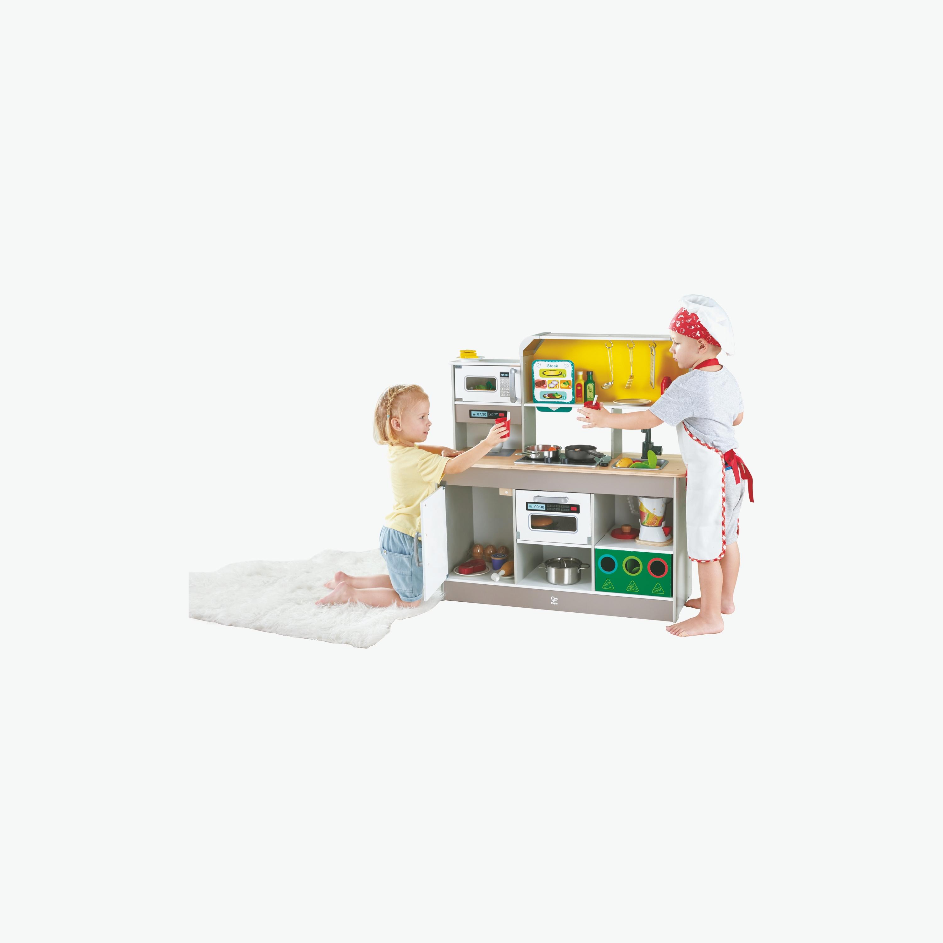 مجموعة ألعاب مطبخ هيب ديلوكس مع مقلاة مروحة-toys-roleplay-kitchensets-image-7