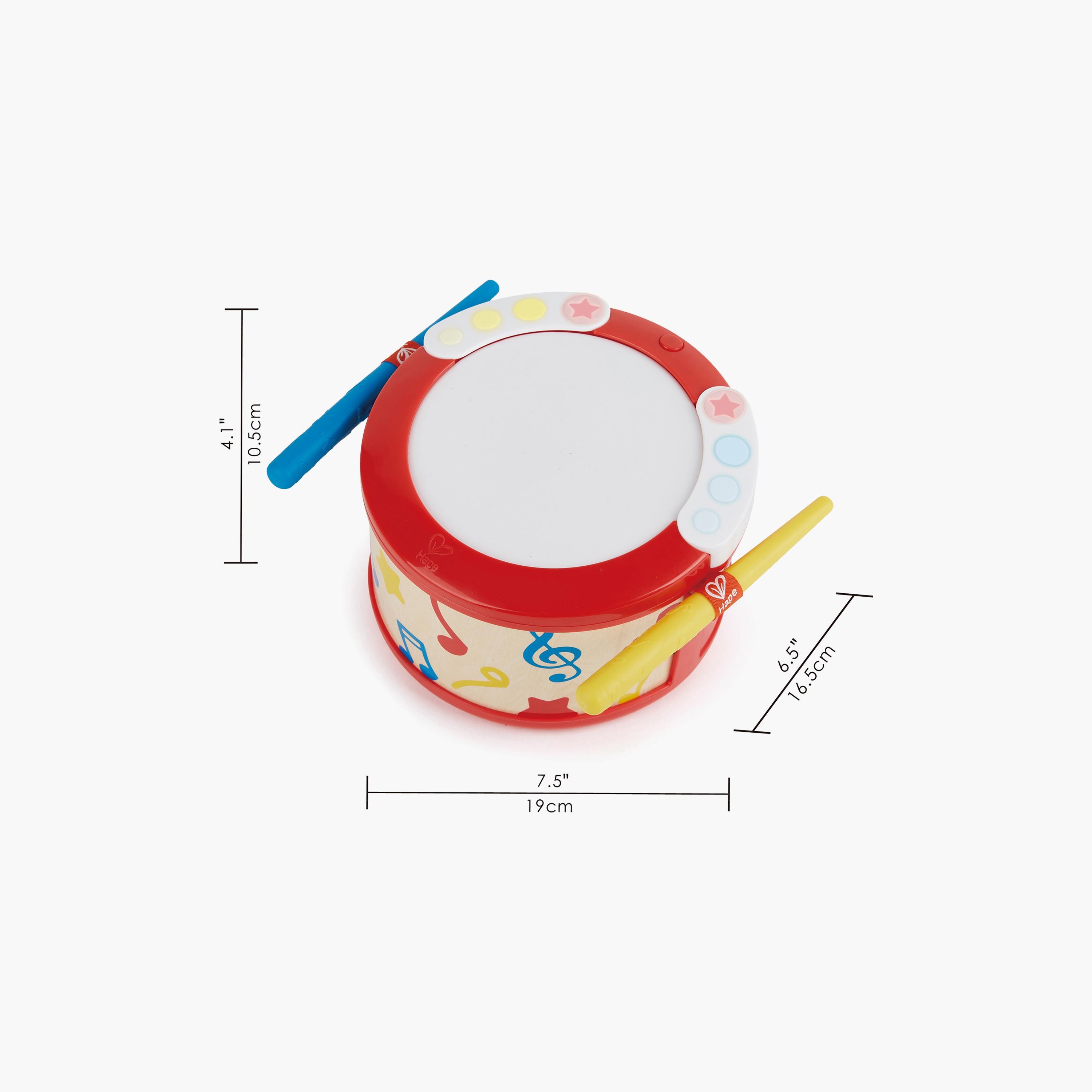 Hape 3-Piece Learn with Lights Musical Instrument Drum Set-toys-educational-musicaltoys-image-7
