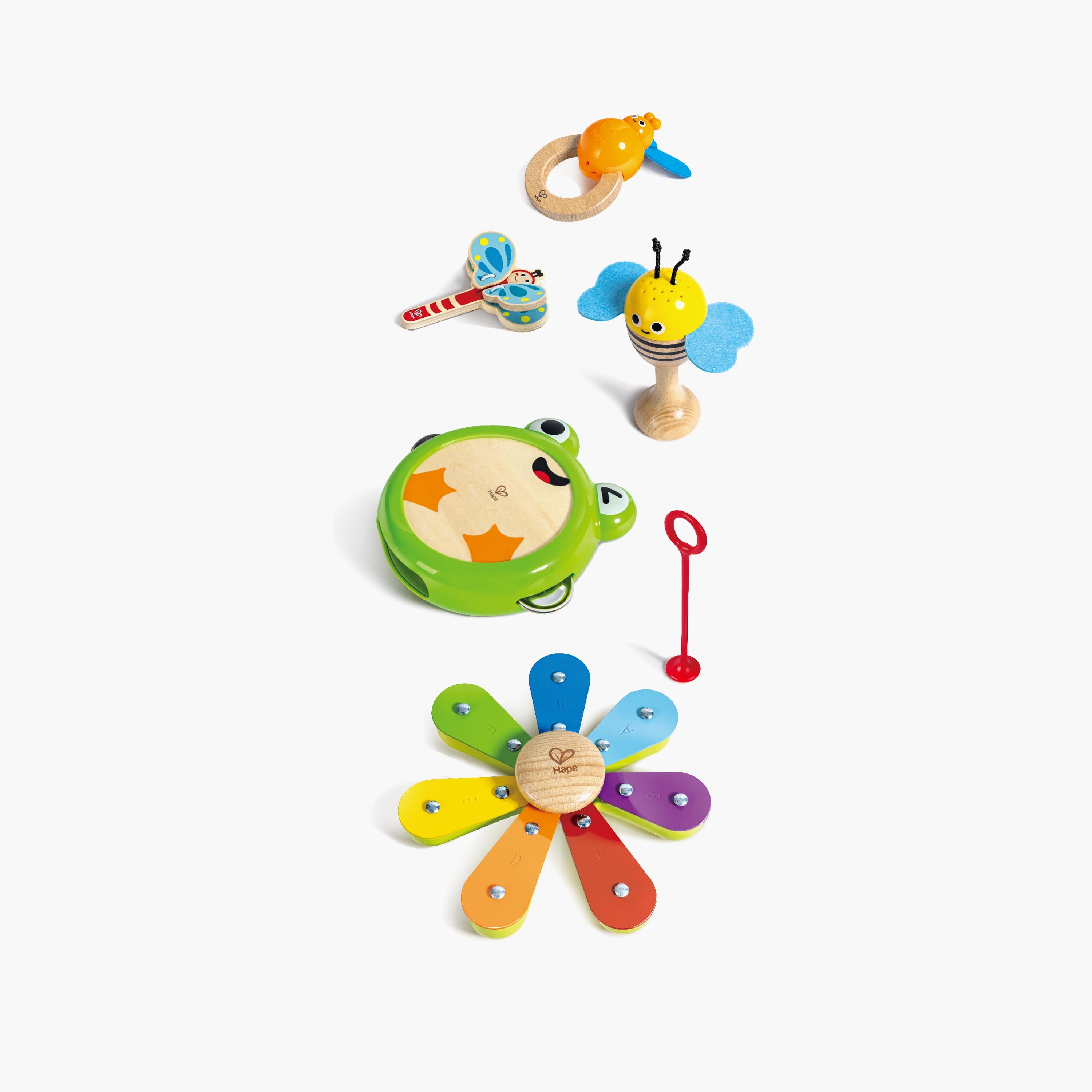 مجموعة ألعاب موسيقية خشبية من هيب مكونة من 6 قطع مع إيقاعات طبيعية-toys-babyandtoddlertoys-lightsandmusicaltoys-image-3
