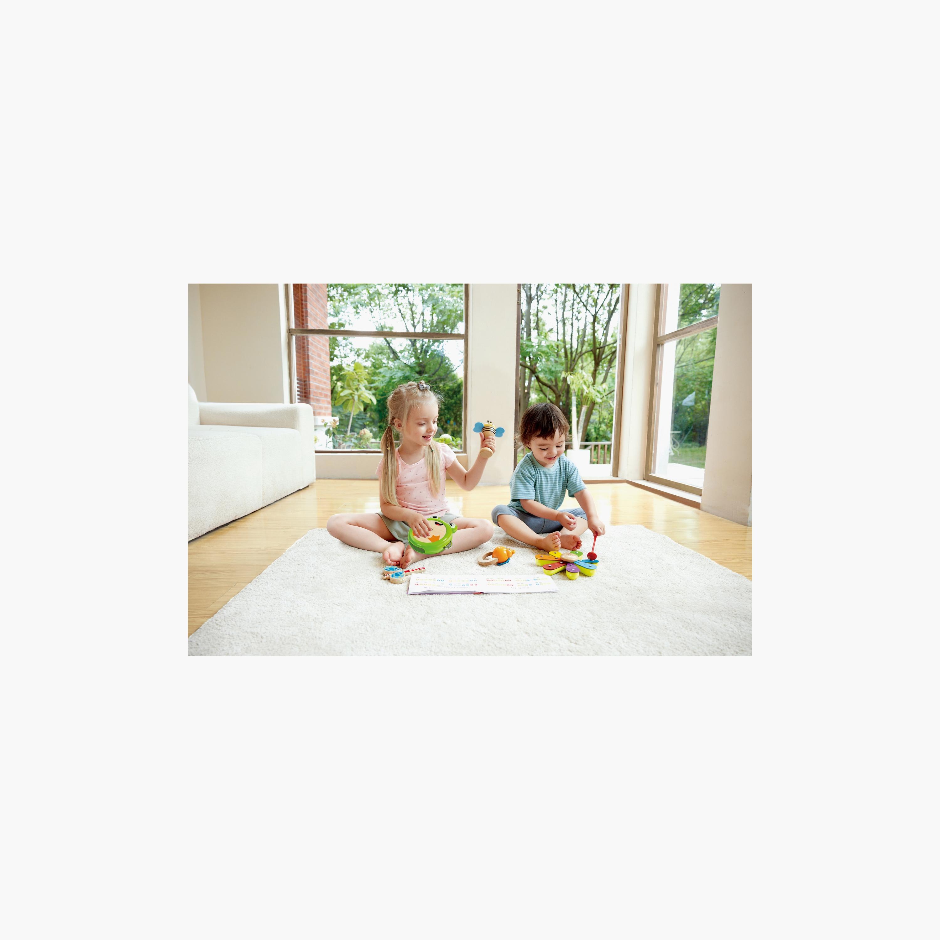 مجموعة ألعاب موسيقية خشبية من هيب مكونة من 6 قطع مع إيقاعات طبيعية-toys-babyandtoddlertoys-lightsandmusicaltoys-image-7