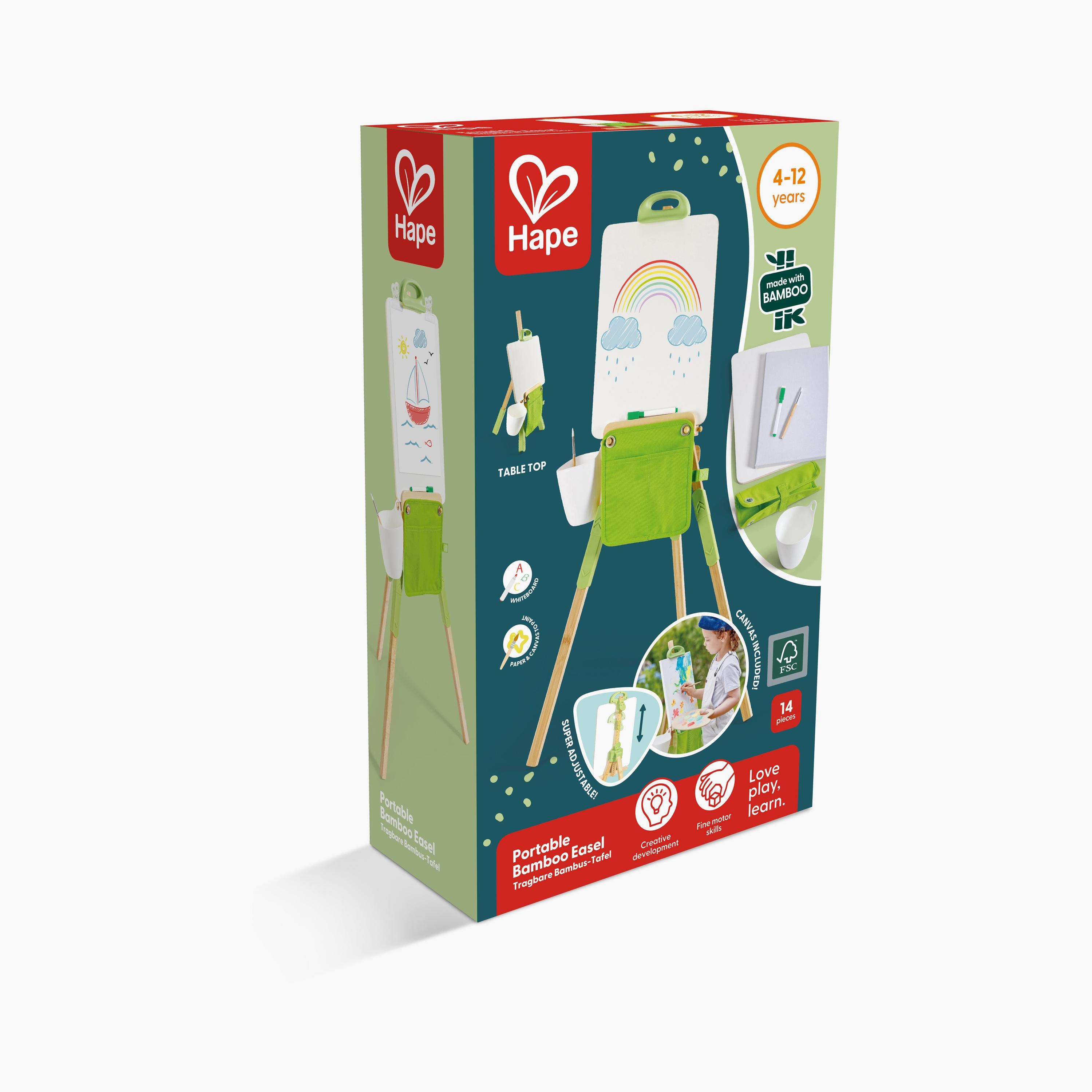 Hape 14-Piece Portable & Eco Friendly Bamboo Easel Arts & Crafts-school-artsandcrafts-image-8