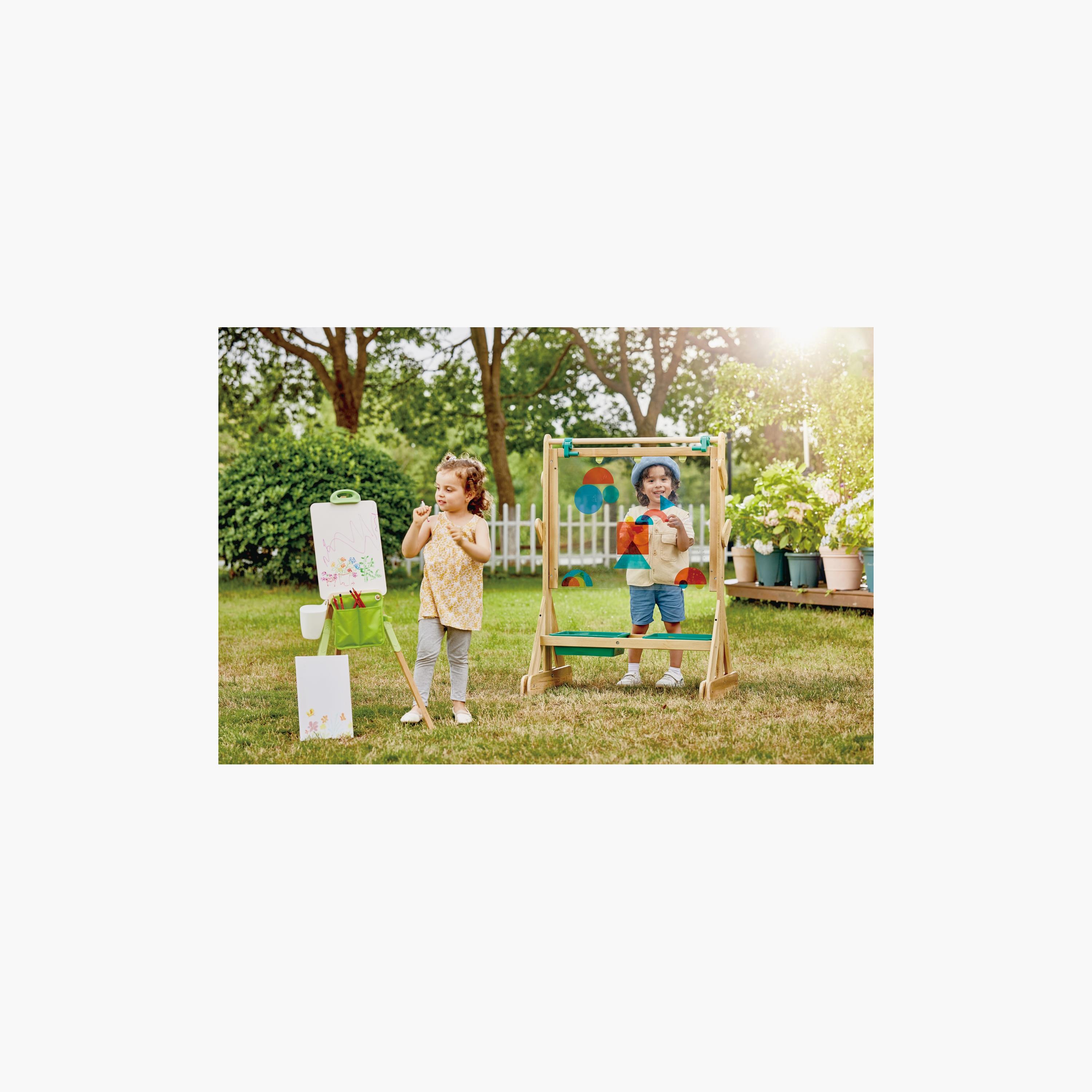 Hape Wooden Double-sided Outdoor Art Easel with Accessories-school-artsandcrafts-image-10