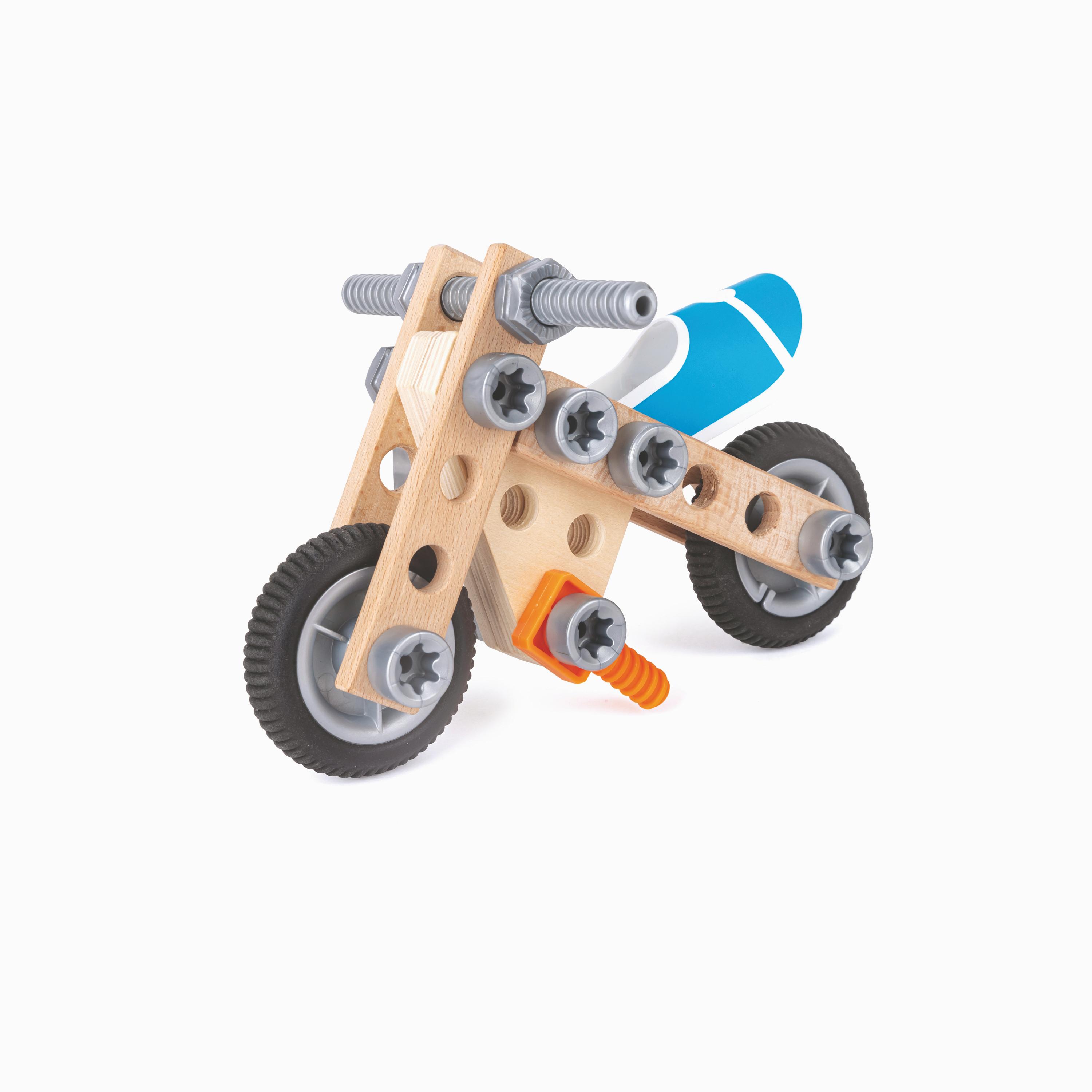 Hape Build ’n’ Drive Motorbike Set-toys-roleplay-toolsandconstructionsets-image-1