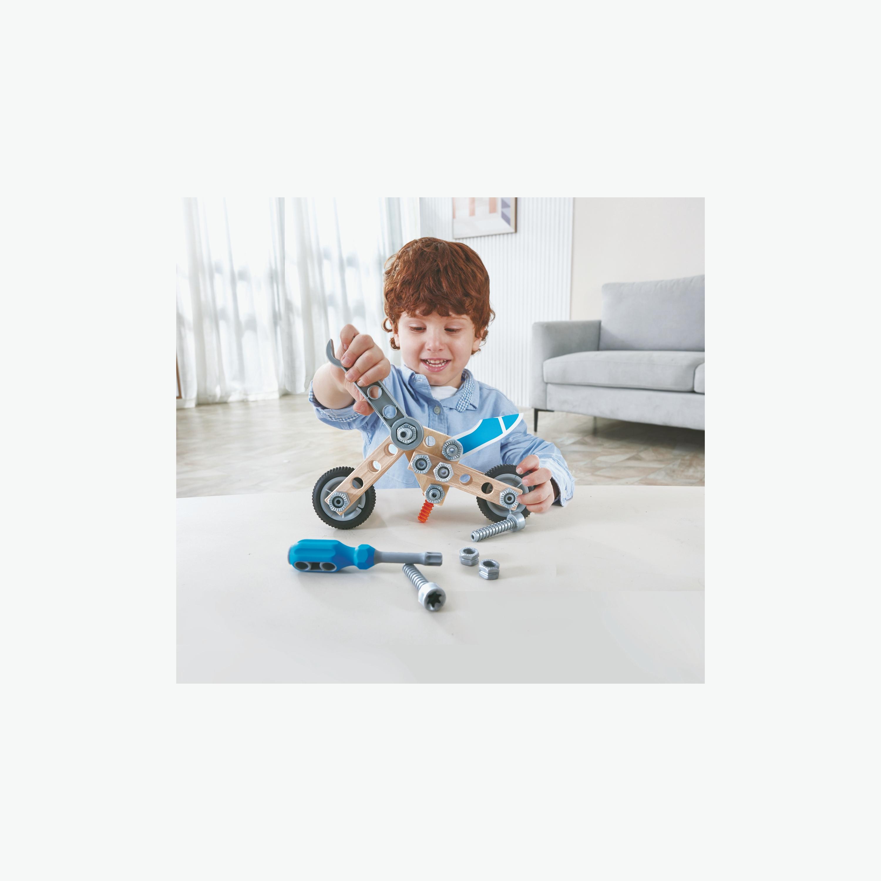 Hape Build ’n’ Drive Motorbike Set-toys-roleplay-toolsandconstructionsets-image-6