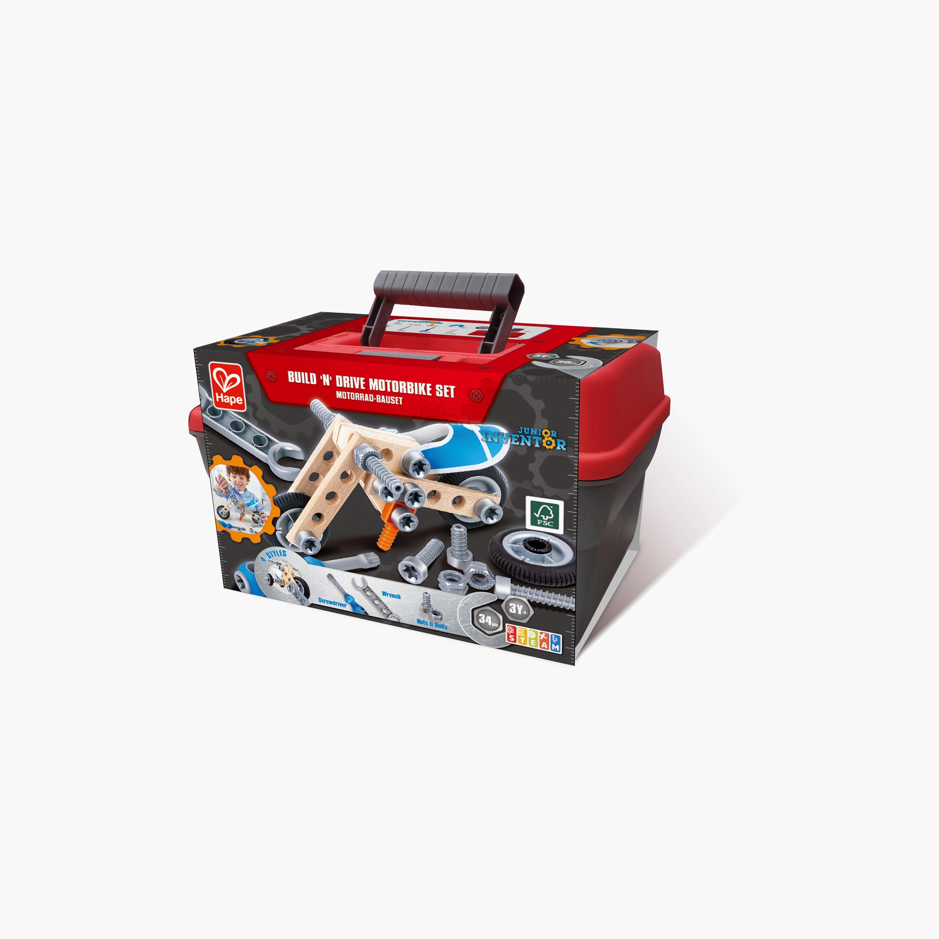 Hape Build ’n’ Drive Motorbike Set-toys-roleplay-toolsandconstructionsets-image-8