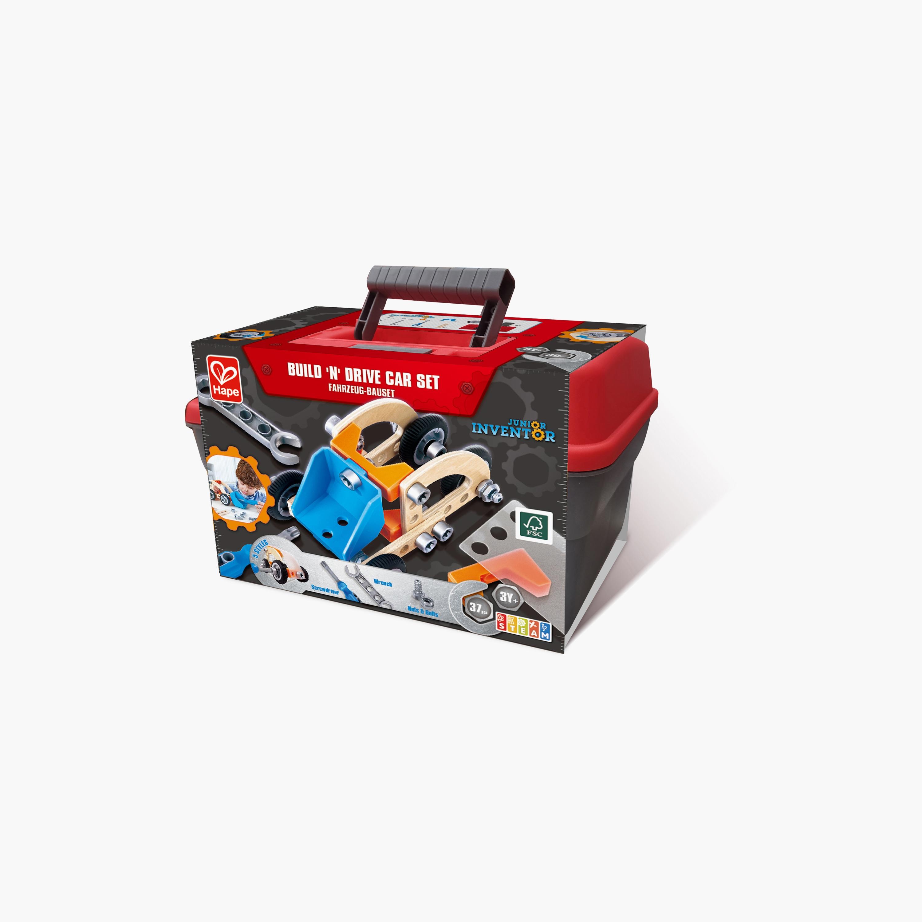 Hape Build ’n’ Drive Car Toy Car Set-toys-roleplay-toolsandconstructionsets-image-9