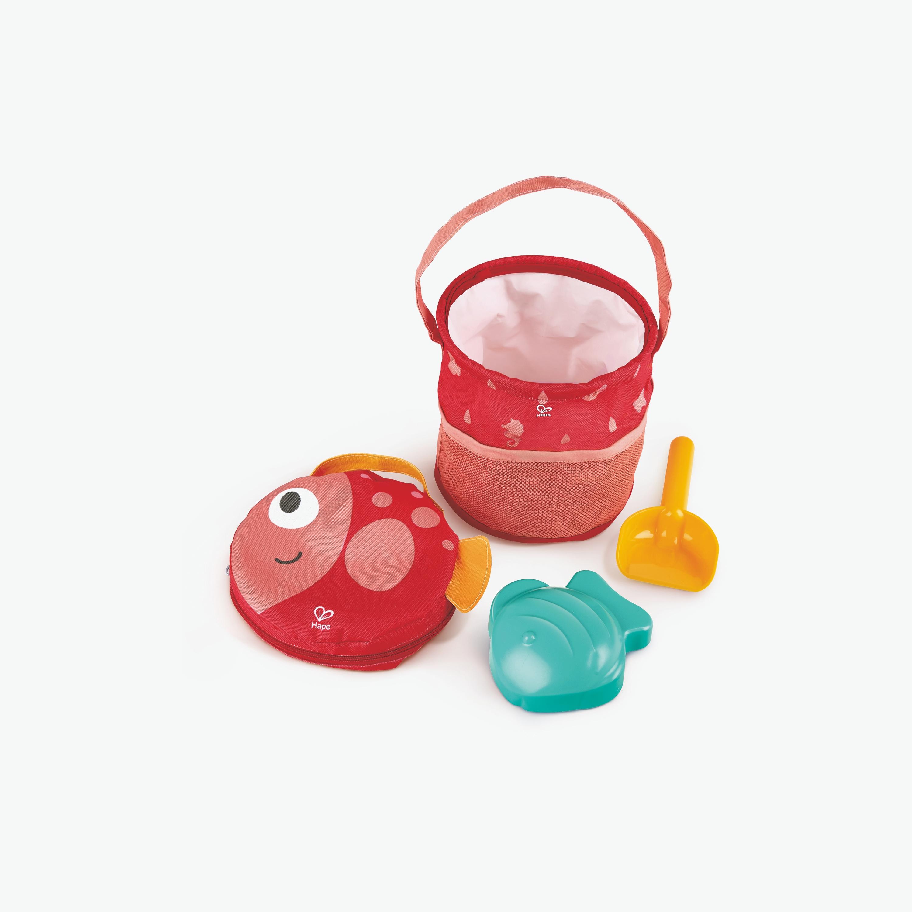 Hape 4-Piece Fold & Go Sand & Beach Set with Canvas Bag-toys-outdoor-poolandbeach-beachtoys-image-3