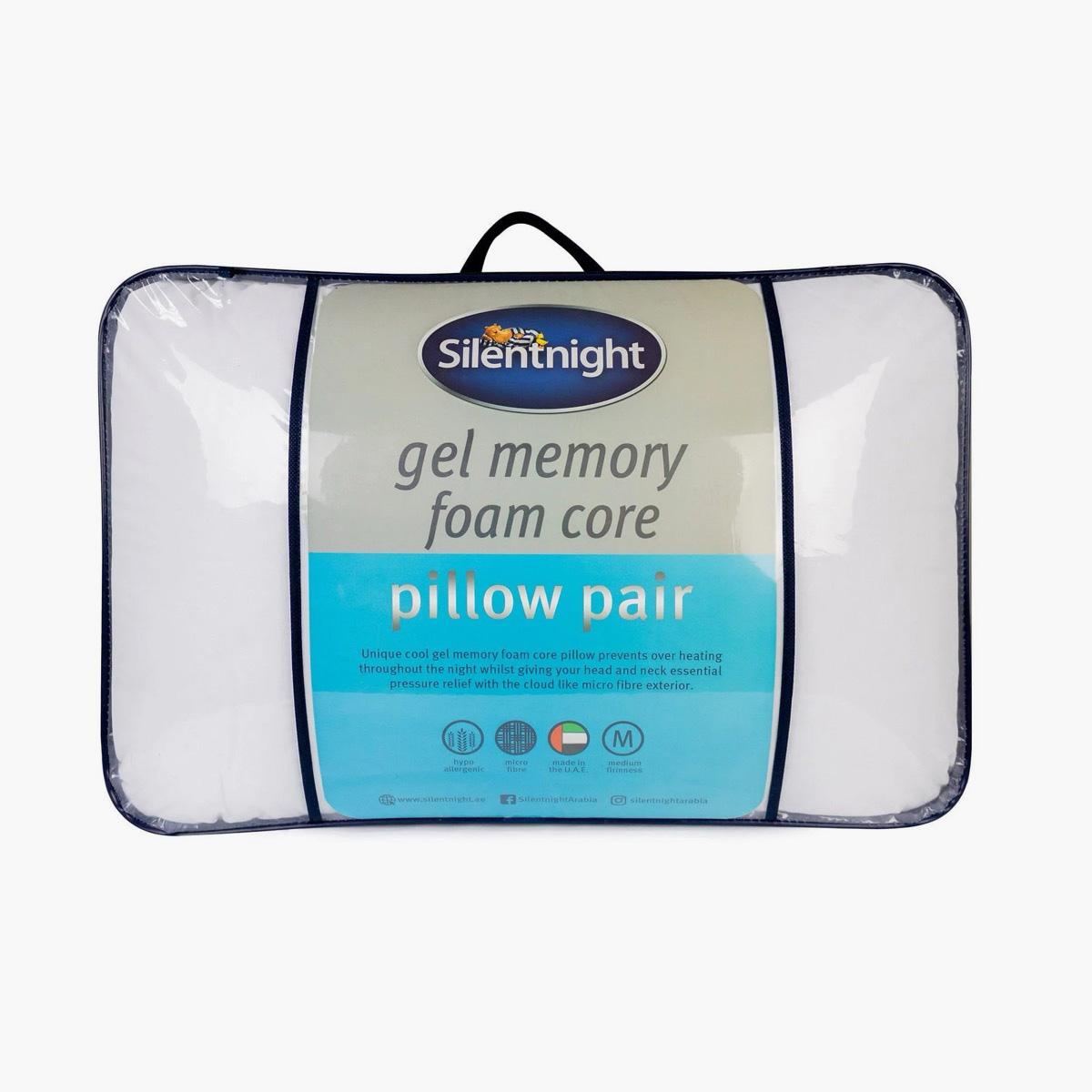Silentnight 2-Piece Gel Memory Foam Set - 48x74 cm
