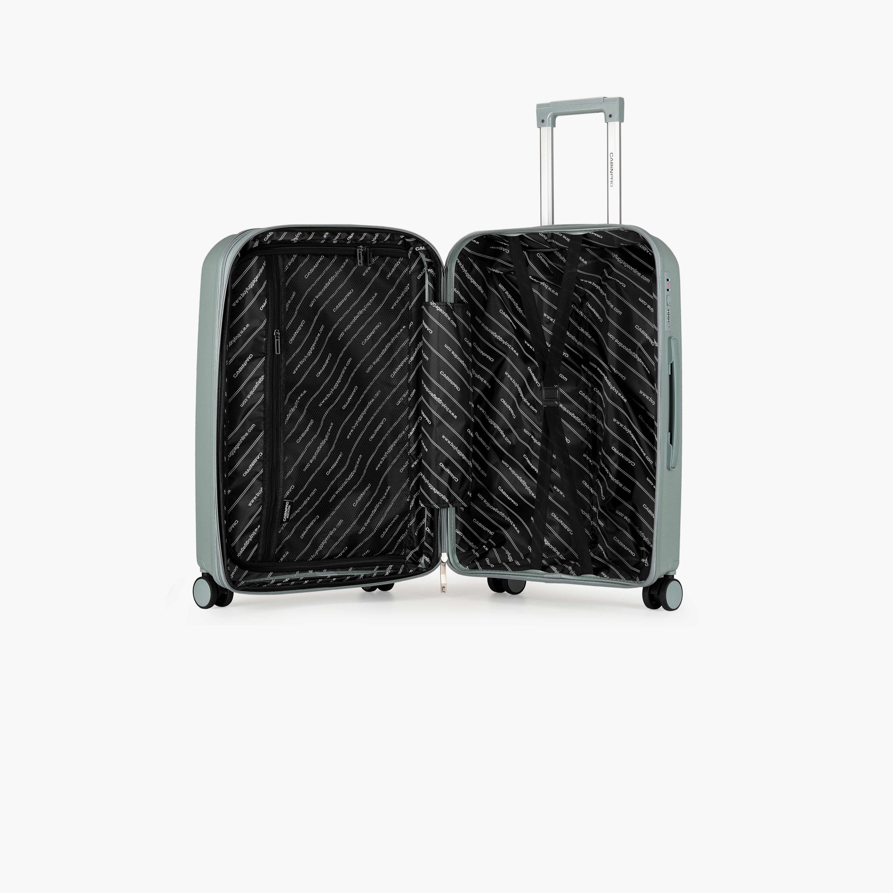 CabinPro Set of 3 Polypropylene Hard Sided 4-Wheeler Spinner Trolley Bag with Combination Lock | CP003-3-travel-luggagesandbags-luggage-image-6