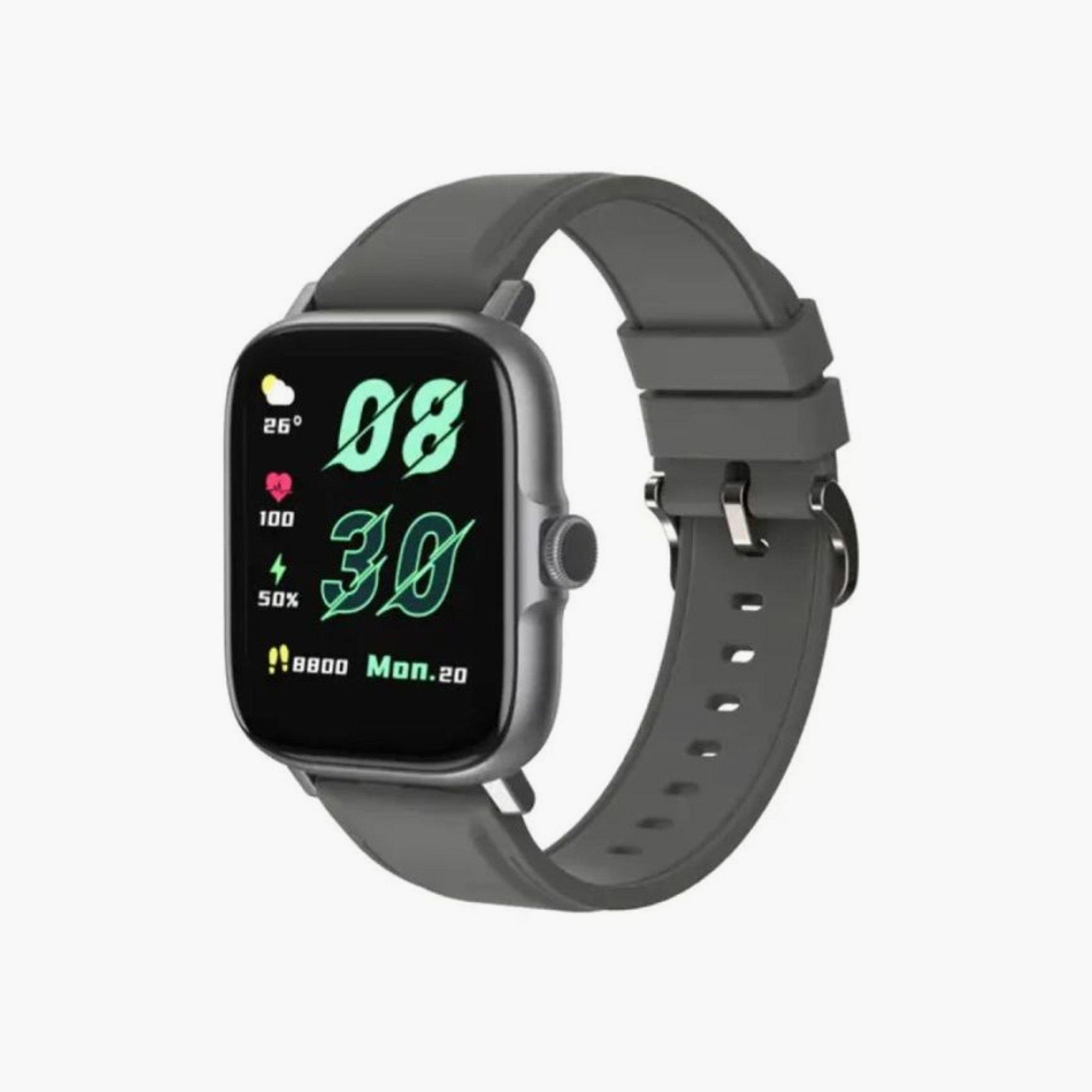 Aukey Smartwatch with Bluetooth Calling Grey | SW-2P-electronics-smartwatches-image-1