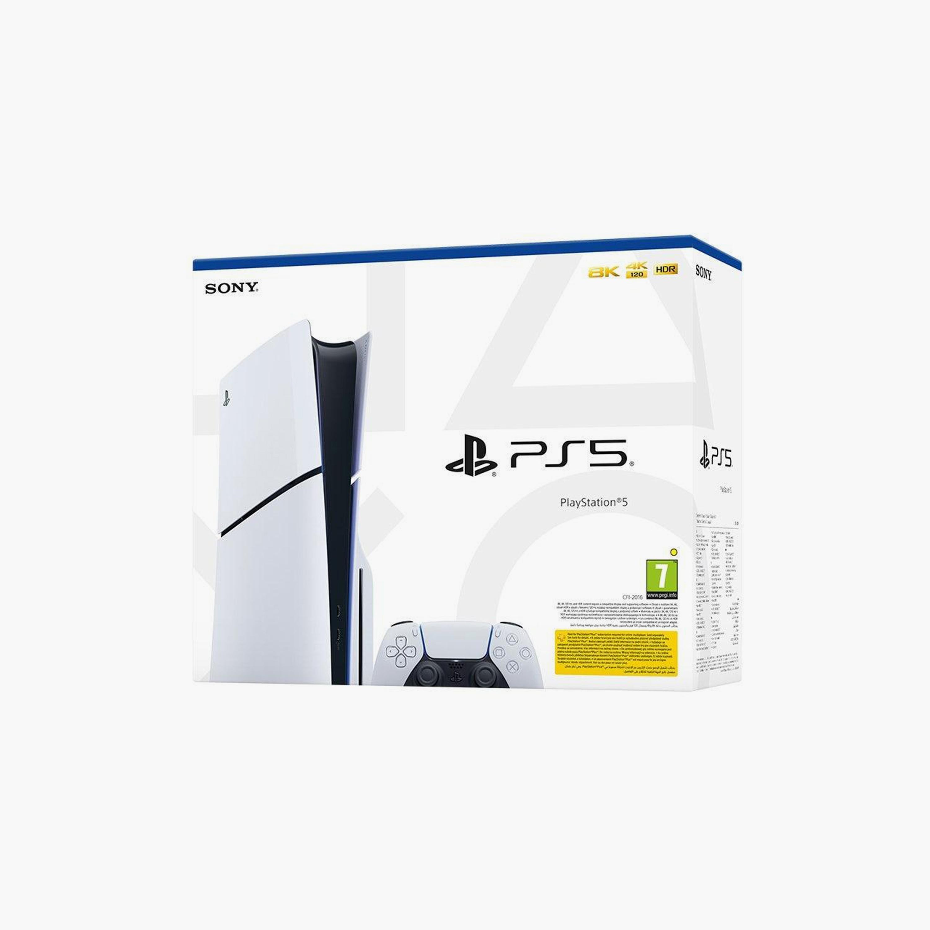 Buy Sony PS5 Console Slim - Disc Edition Extra DS5 Controller Bundle ...