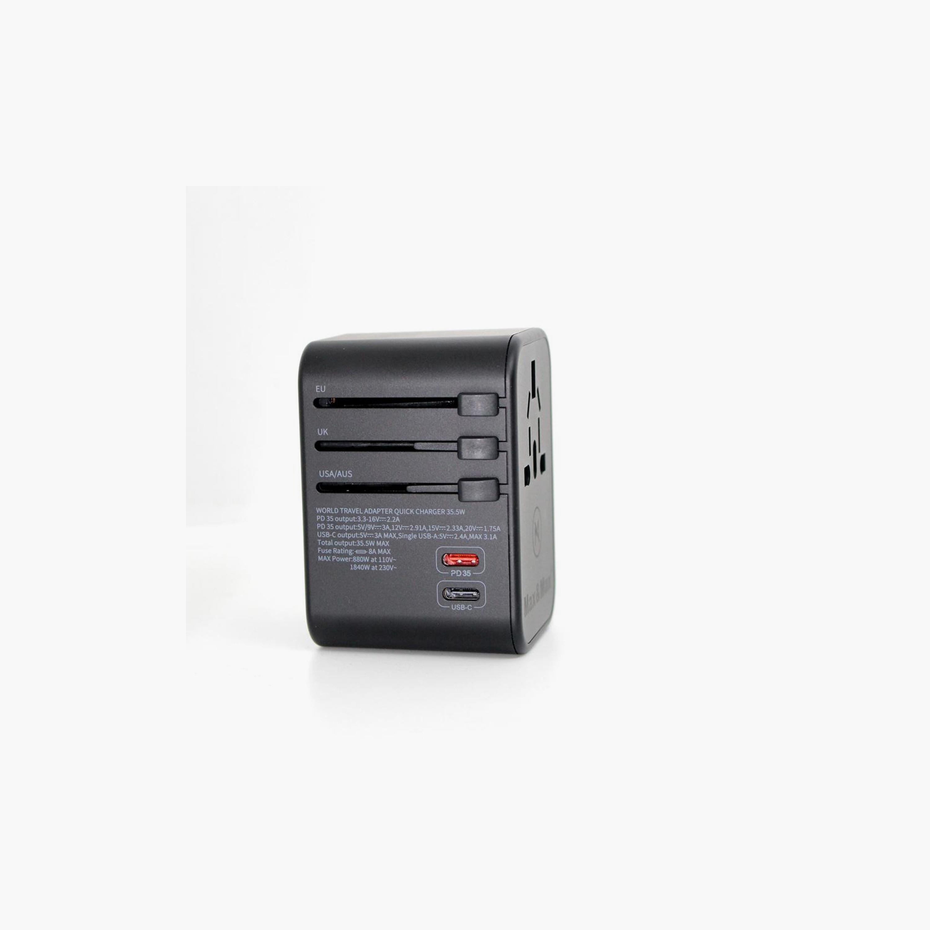 محول سفر عالمي من ماكس آند ماكس PD+Type-C + 3 منافذ USB | MXU305A-electronics-accessories-mobileaccesories-image-2
