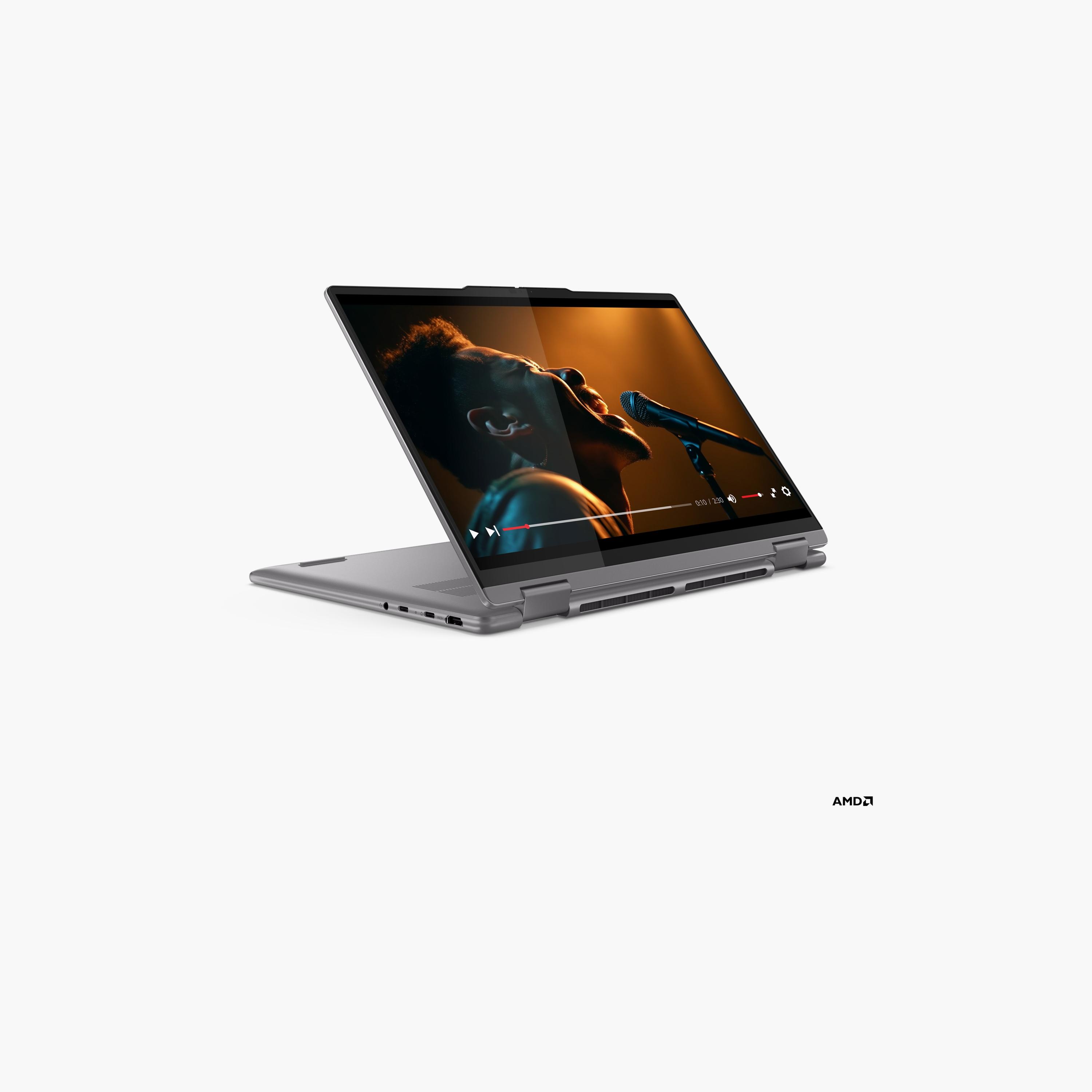 لينوفو يوجا 7 AMD R7-8840HS RAM 16 ج قرص SSD 1 تيرا رسومات مشتركة 14" ووكسجا ويندوز 11 هوم رمادي-electronics-laptops-image-4