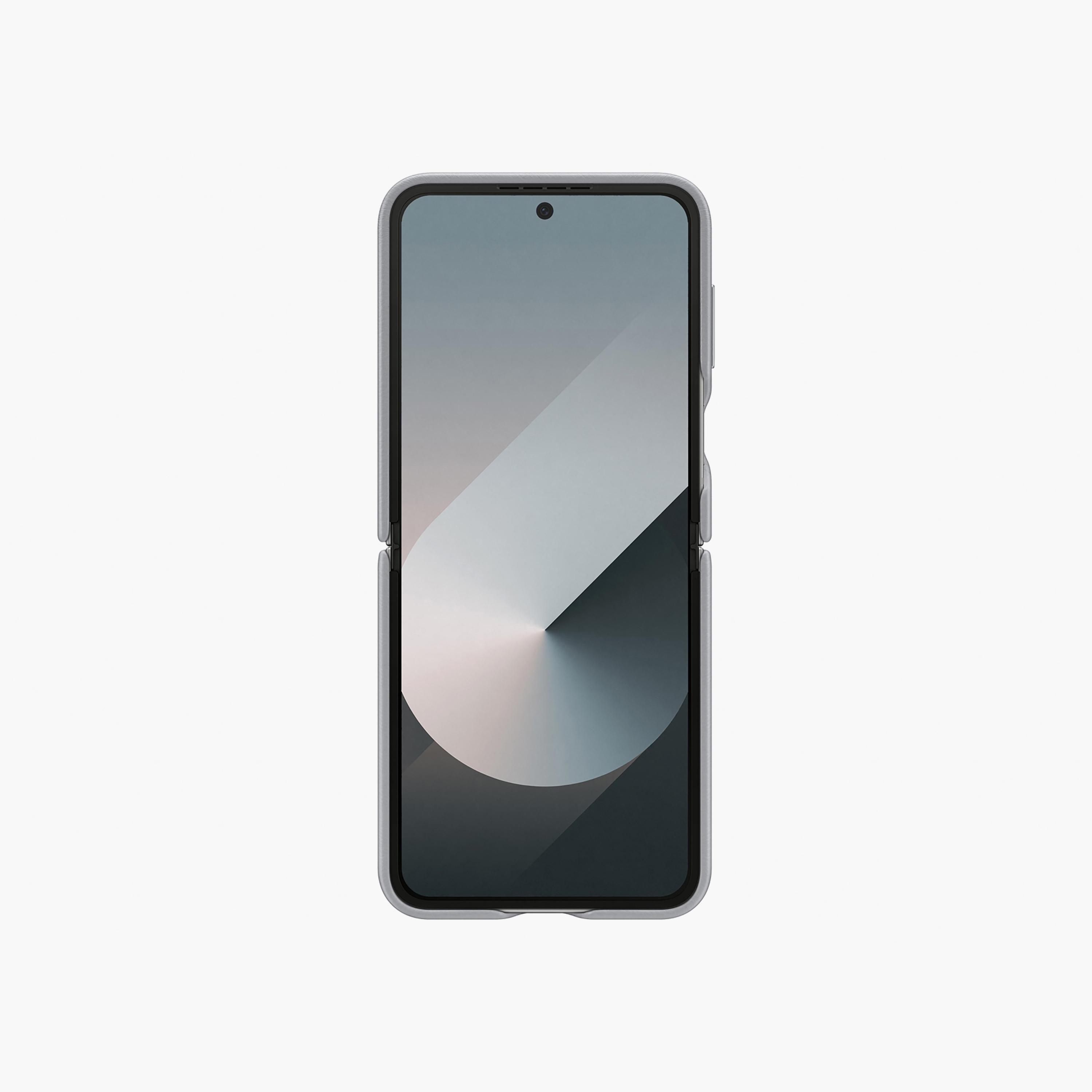 غطاء جلدي نباتي قابل للطي لهاتف سامسونج جالاكسي زد فليب 6، رمادي | EF-VF741PJEGWW-electronics-accessories-mobileaccesories-image-4